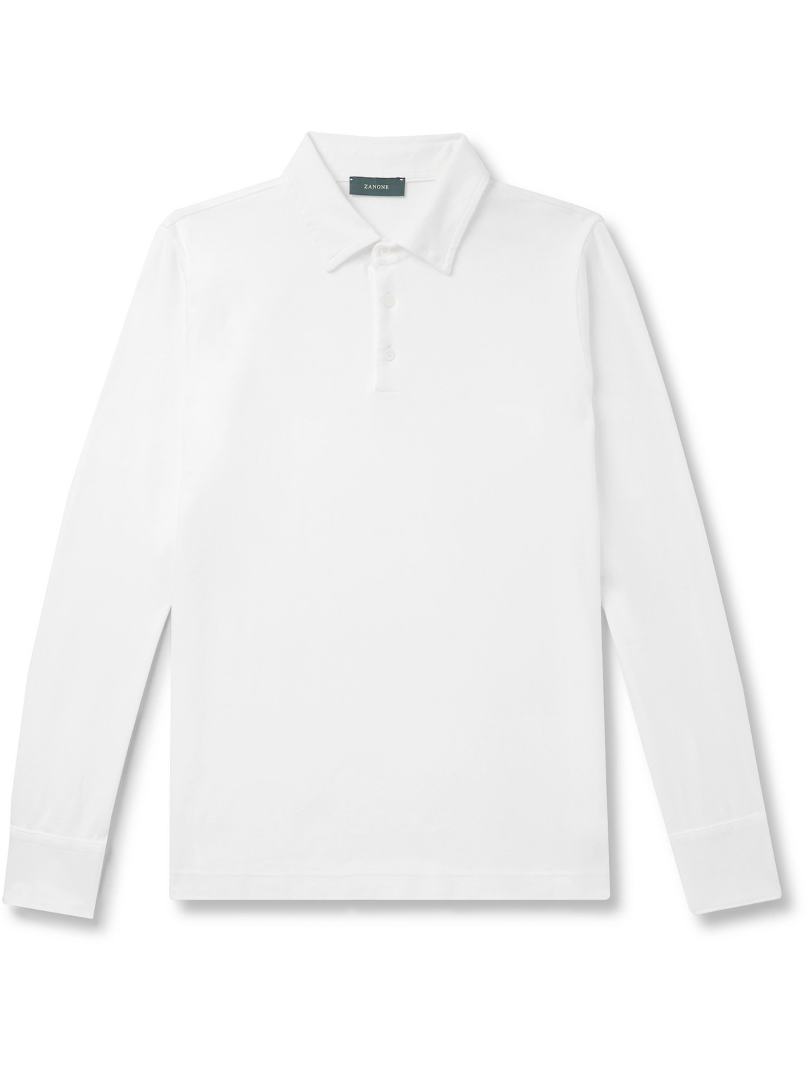 Incotex Slim-fit Cotton-jersey Polo Shirt In White