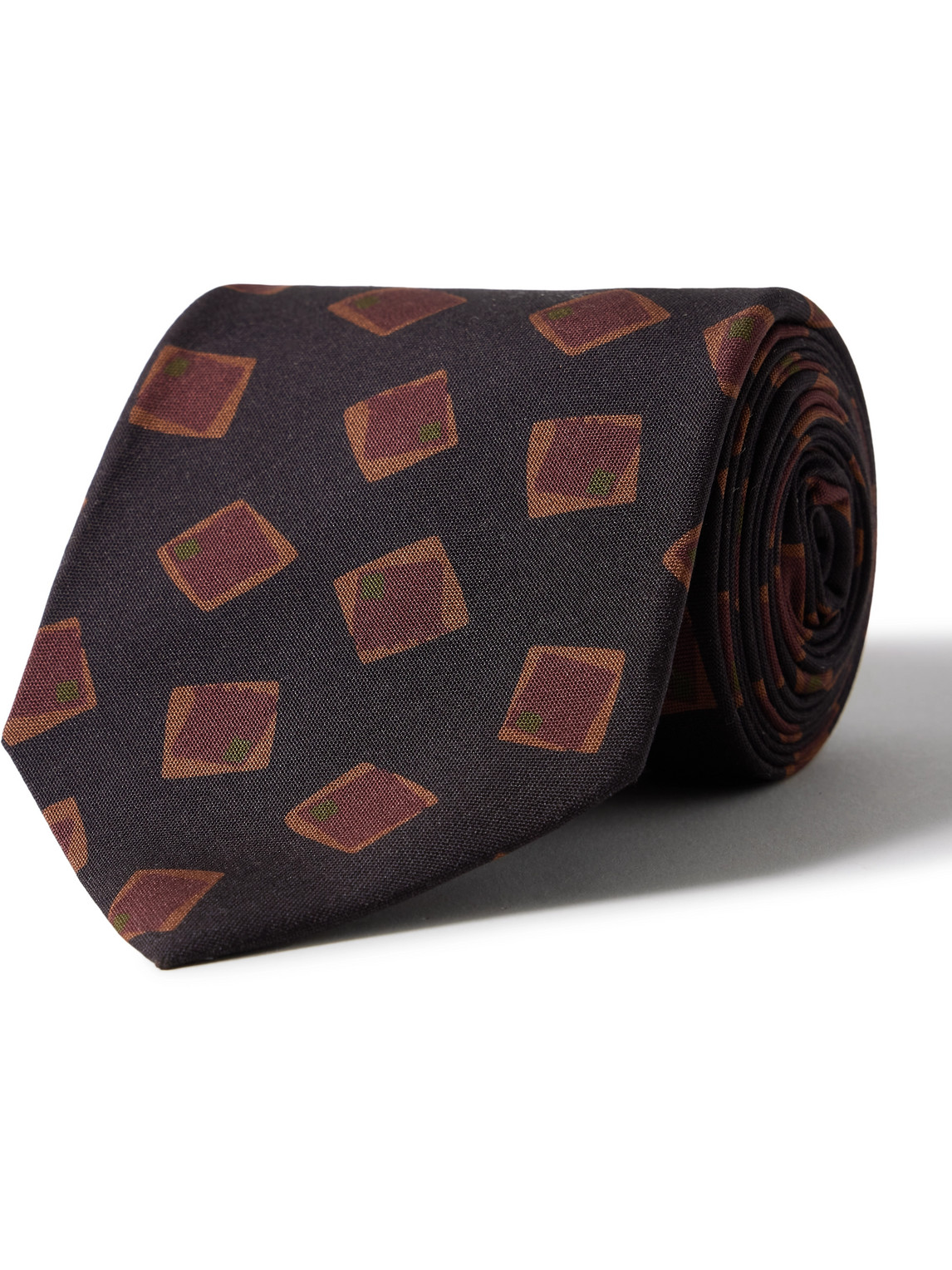 8cm Printed Silk Tie