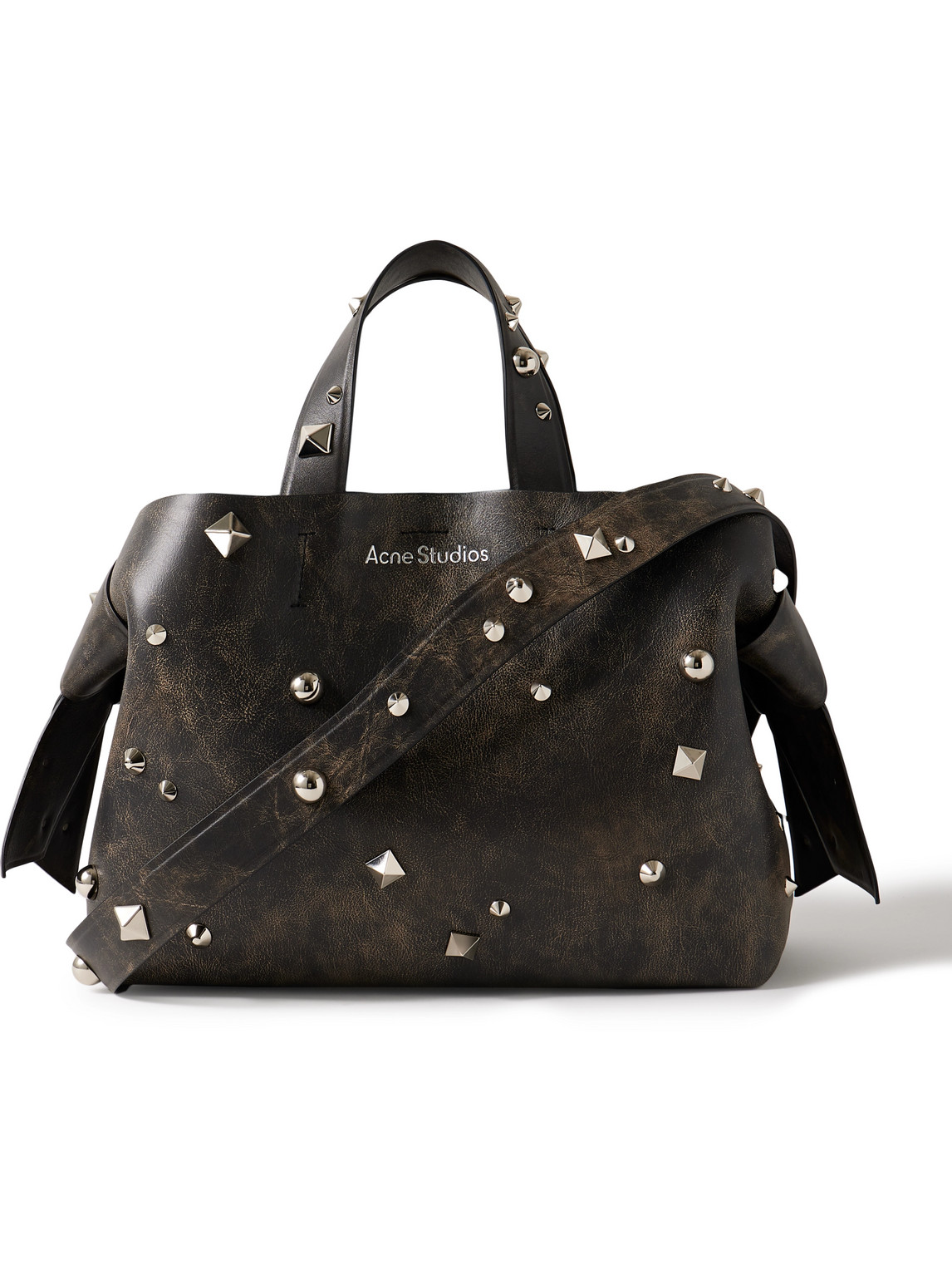 Musubi Knotted Studded Leather Tote Bag