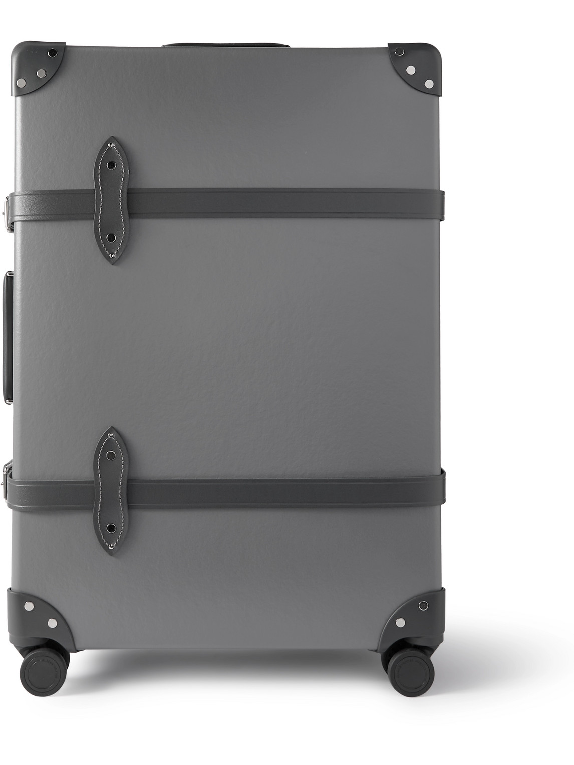 007 Leather-Trimmed Vulcanised Fibreboard Check-In Suitcase