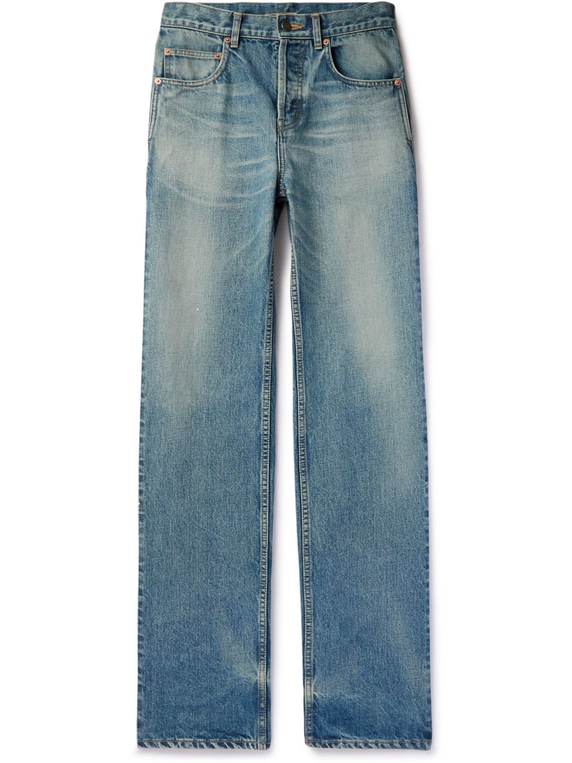 Saint Laurent Straight-leg Jeans In Blue