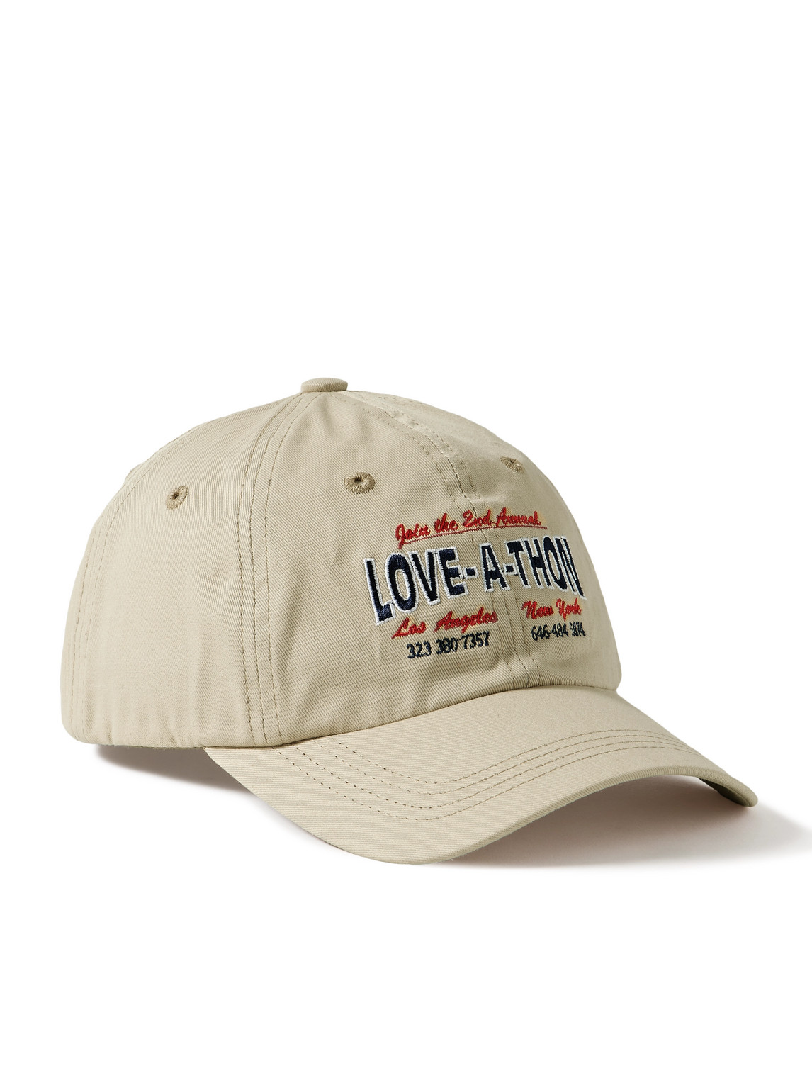 Embroidered Organic Cotton-Twill Baseball Cap