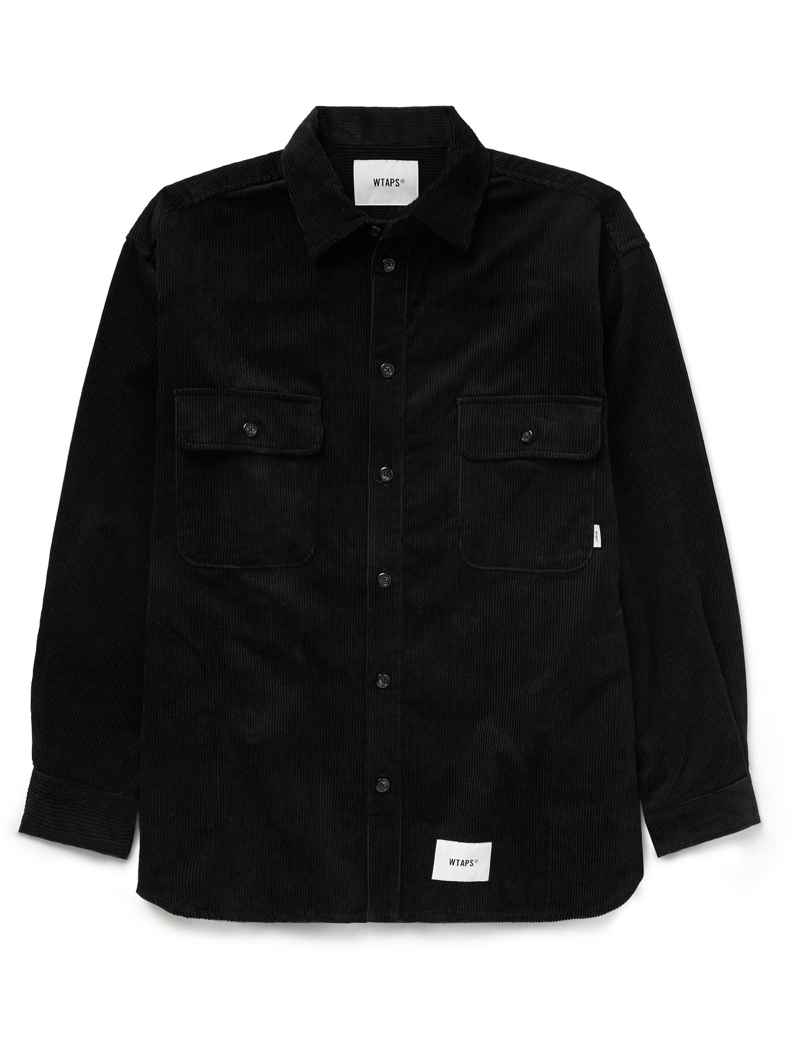 Logo-Appliquéd Cotton-Corduroy Shirt