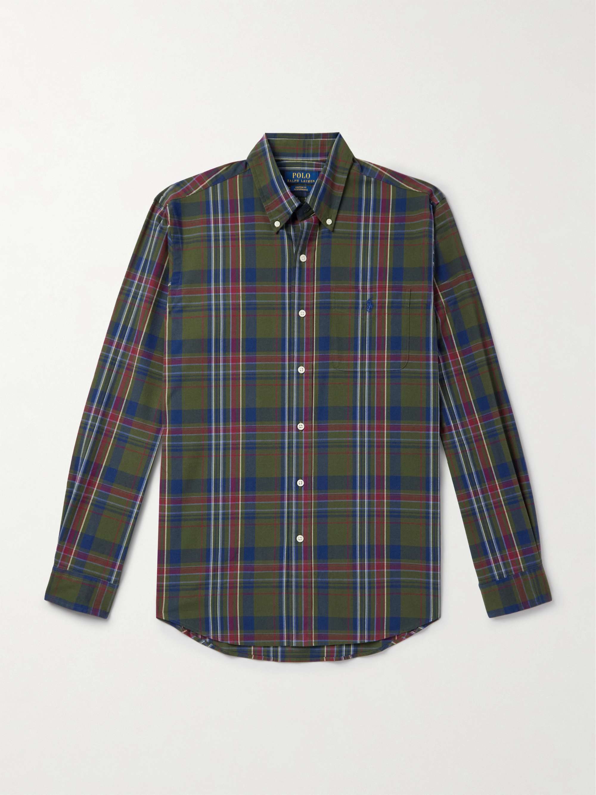 POLO RALPH LAUREN Button Down Collar Checked Performance Woven Shirt for Men MR PORTER