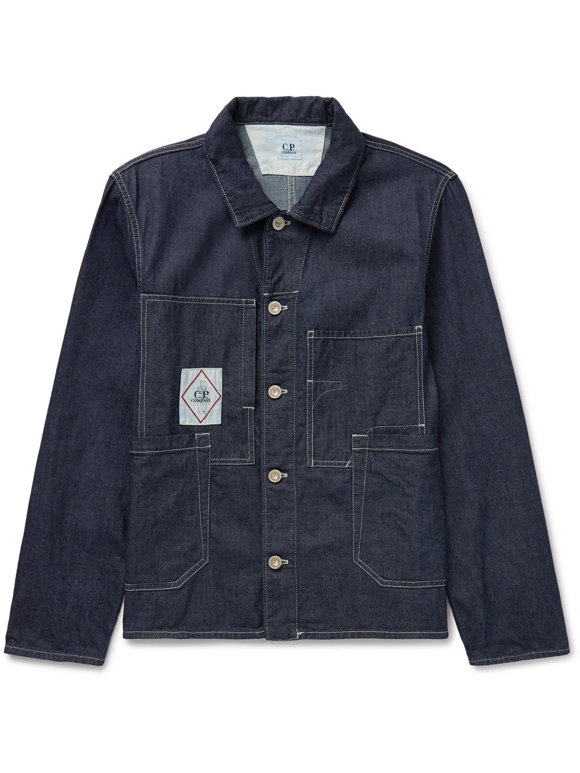 Logo-Appliquéd Denim Chore Jacket