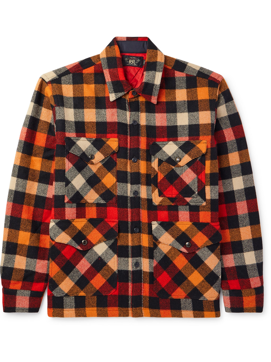 Checked Wool Shirt Jacket