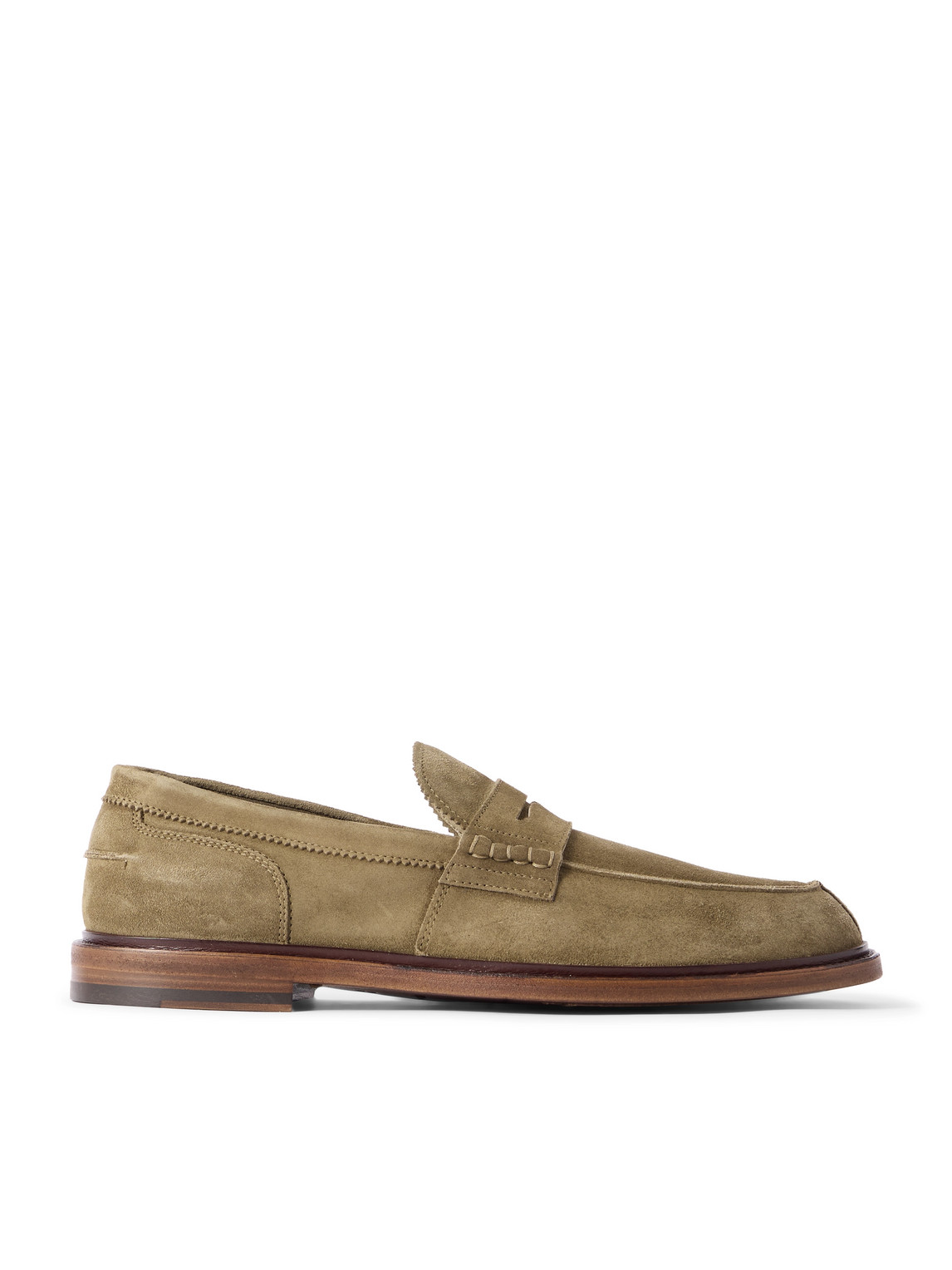 Sax Suede Penny Loafers