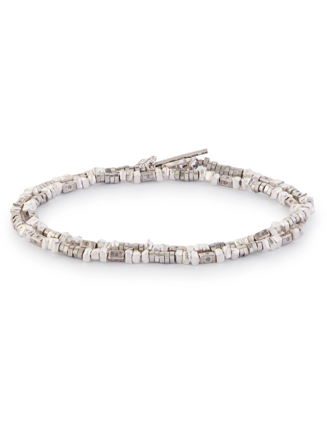 Shoreline Porteno Sterling Silver Beaded Wrap Bracelet