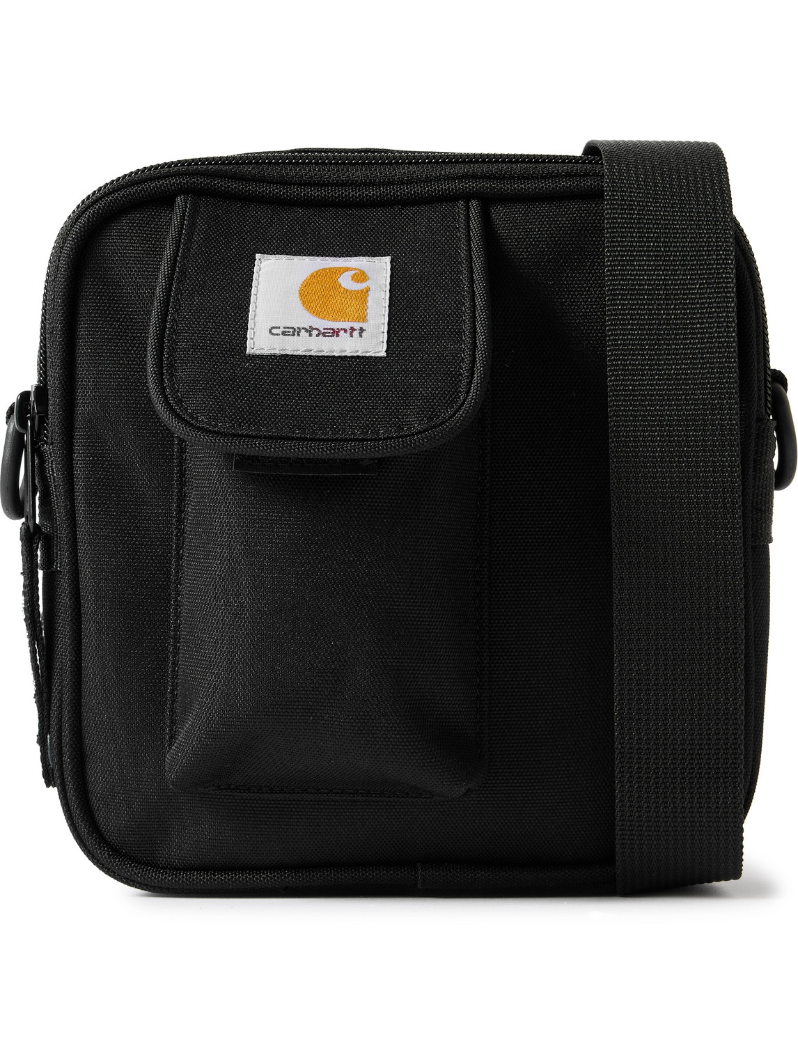 Essentials Small Logo-Appliquéd Recycled-Canvas Messenger Bag