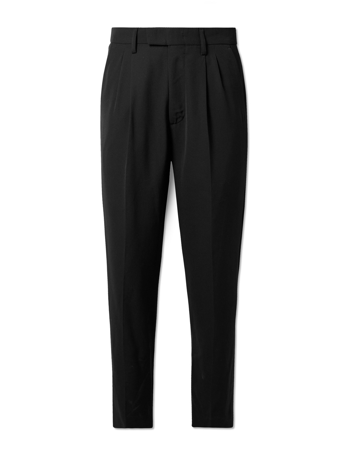 Fritz 1728 Straight-Leg Pleated Recycled-Twill Trousers