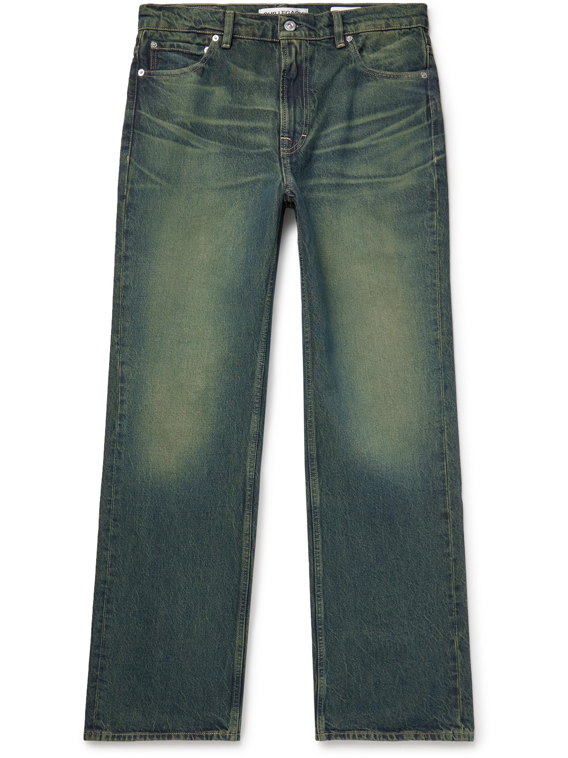 70s Cut Straight-Leg Indigo-Dyed Jeans