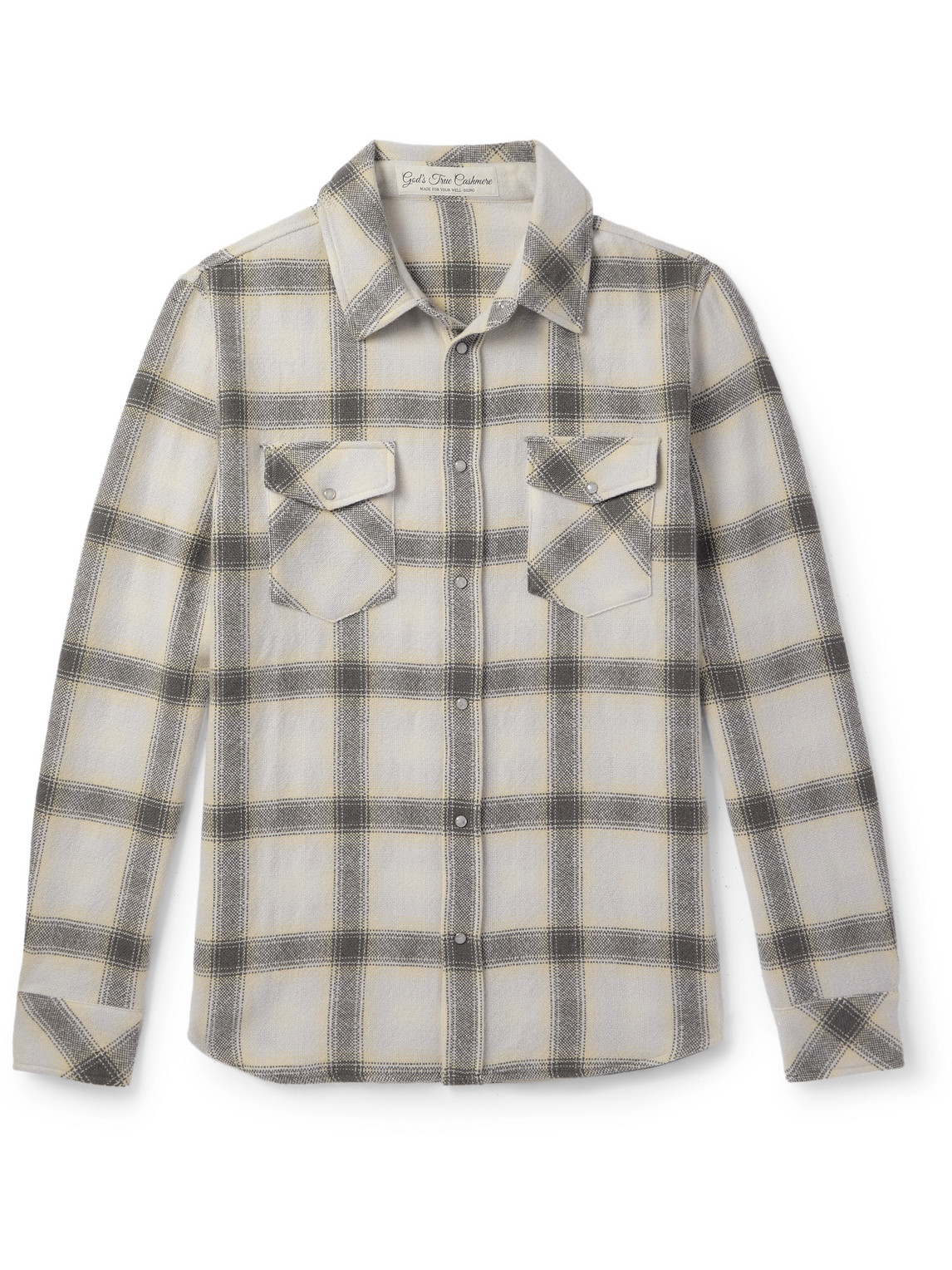 Moon Checked Cashmere Shirt