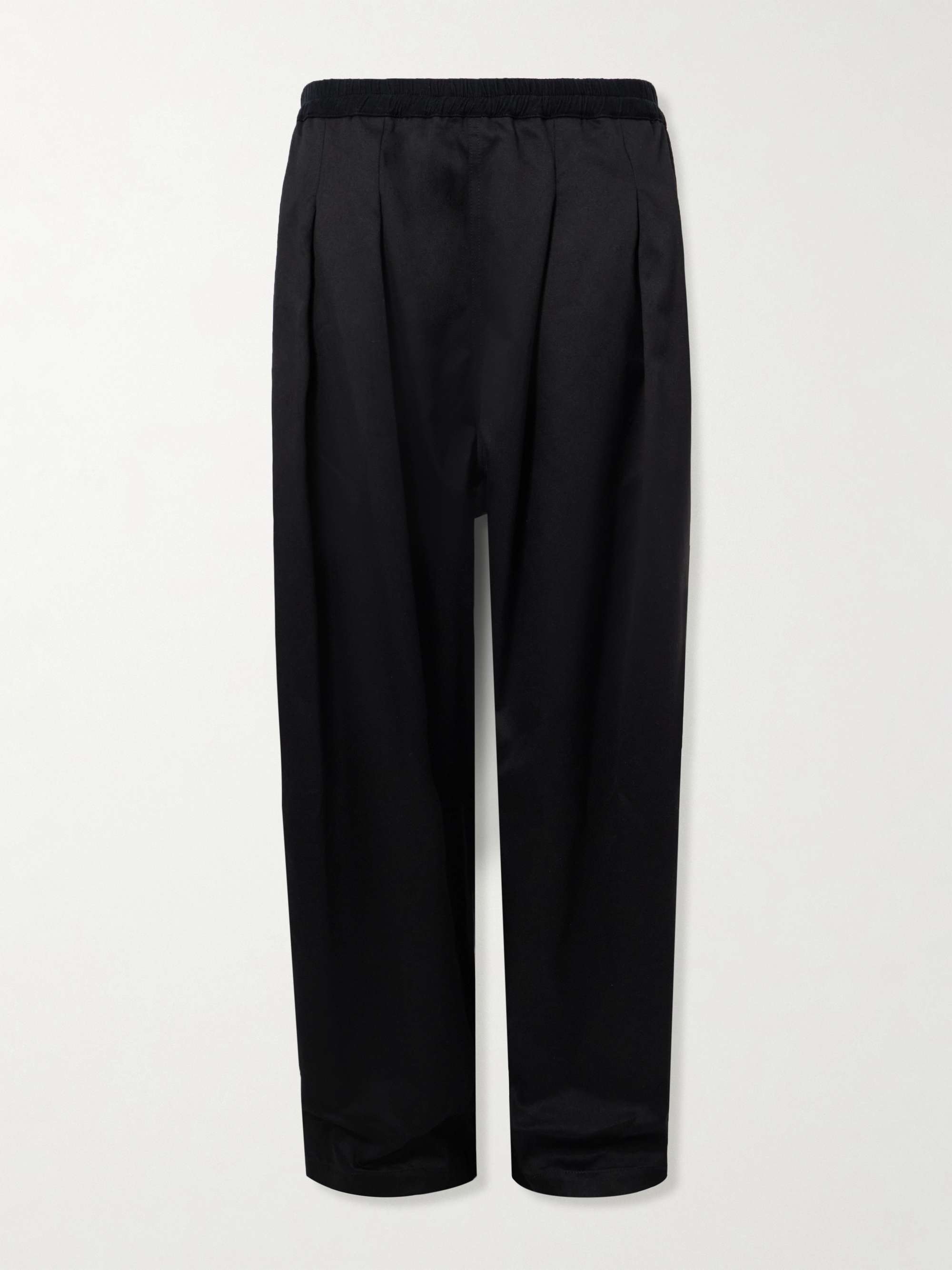 MAISON MARGIELA Wide-Leg Cotton-Twill Trousers for Men | MR PORTER