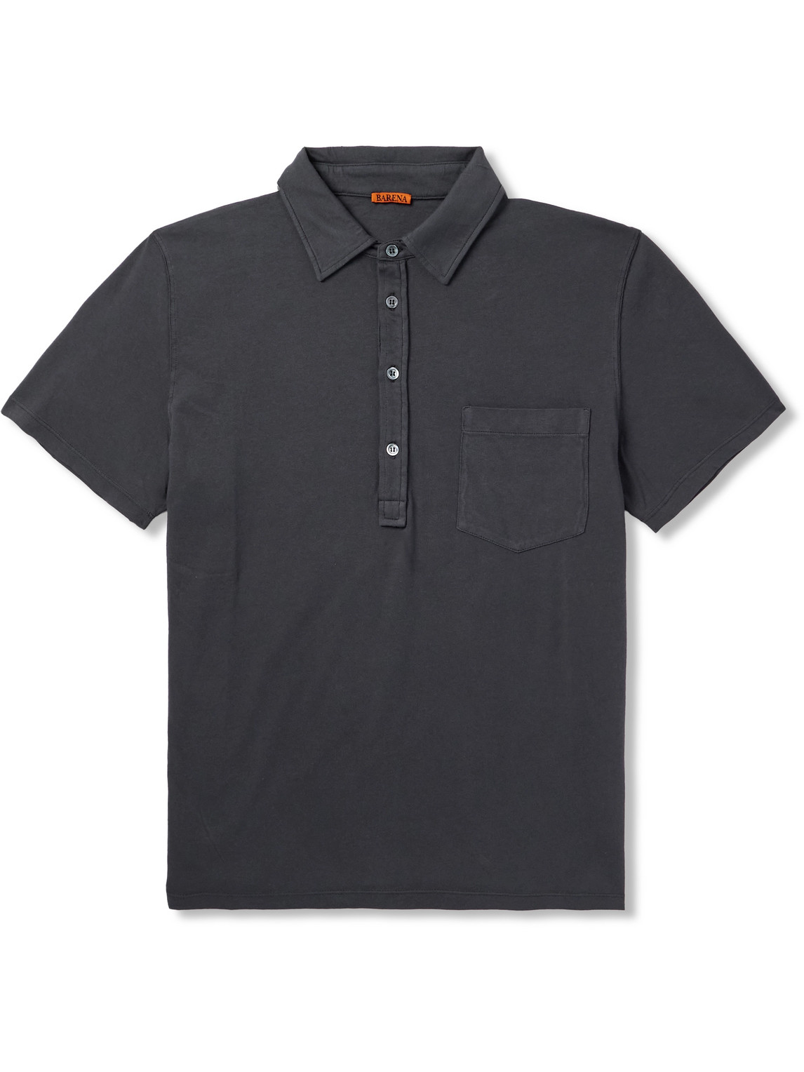 Spilo Garment-Dyed Cotton-Jersey Polo Shirt