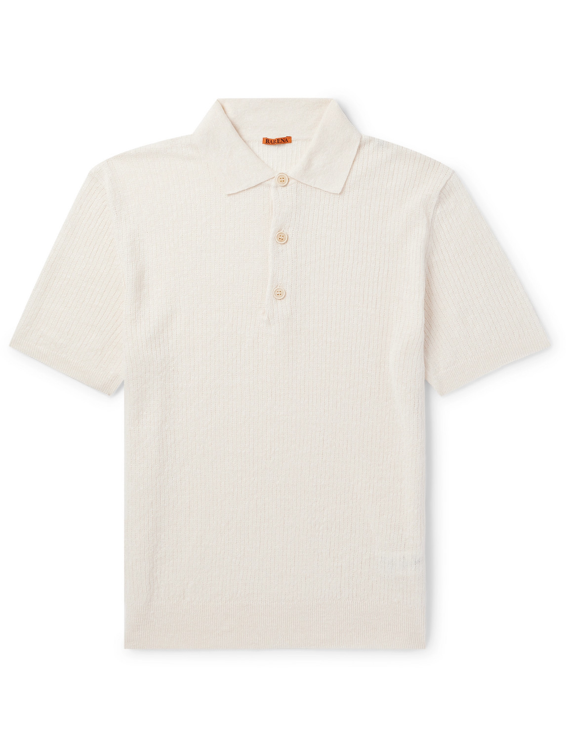 Marco Slim-Fit Ribbed Linen and Cotton-Blend Polo Shirt