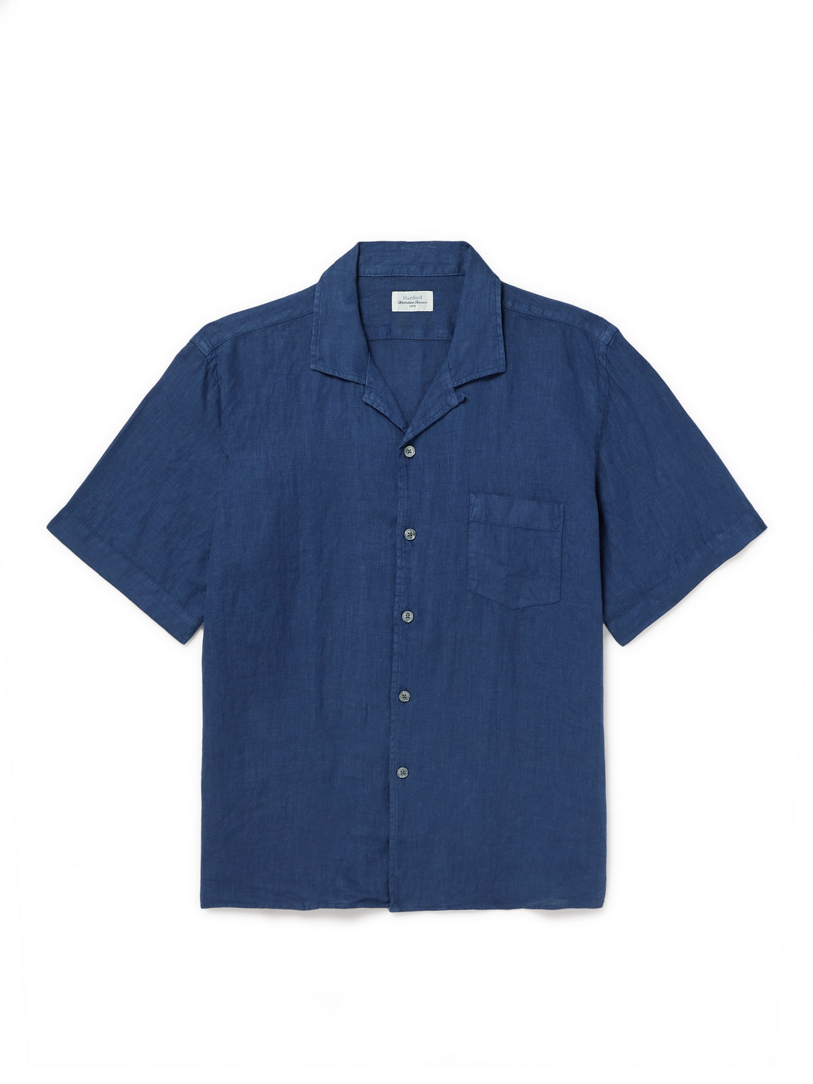 Palm Camp-Collar Linen Shirt