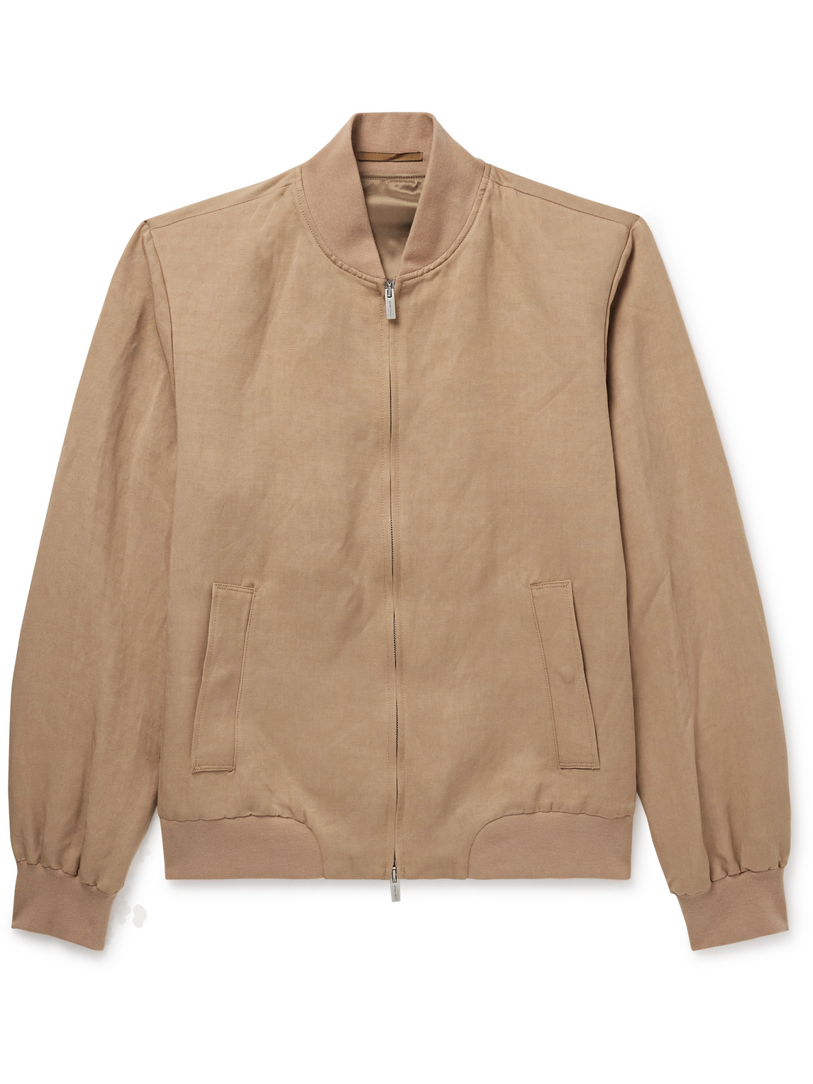 Lyocell and Linen-Blend Bomber Jacket