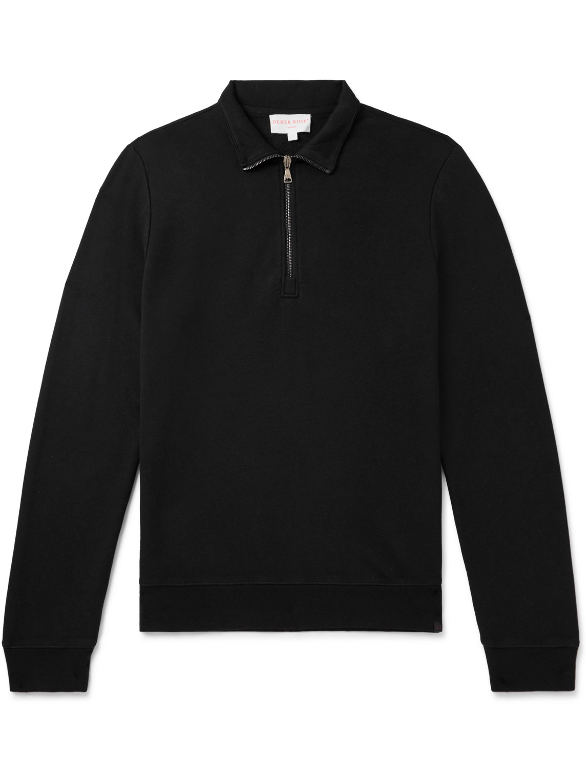 Cotton and Modal-Blend Jersey Half-Zip Sweatshirt