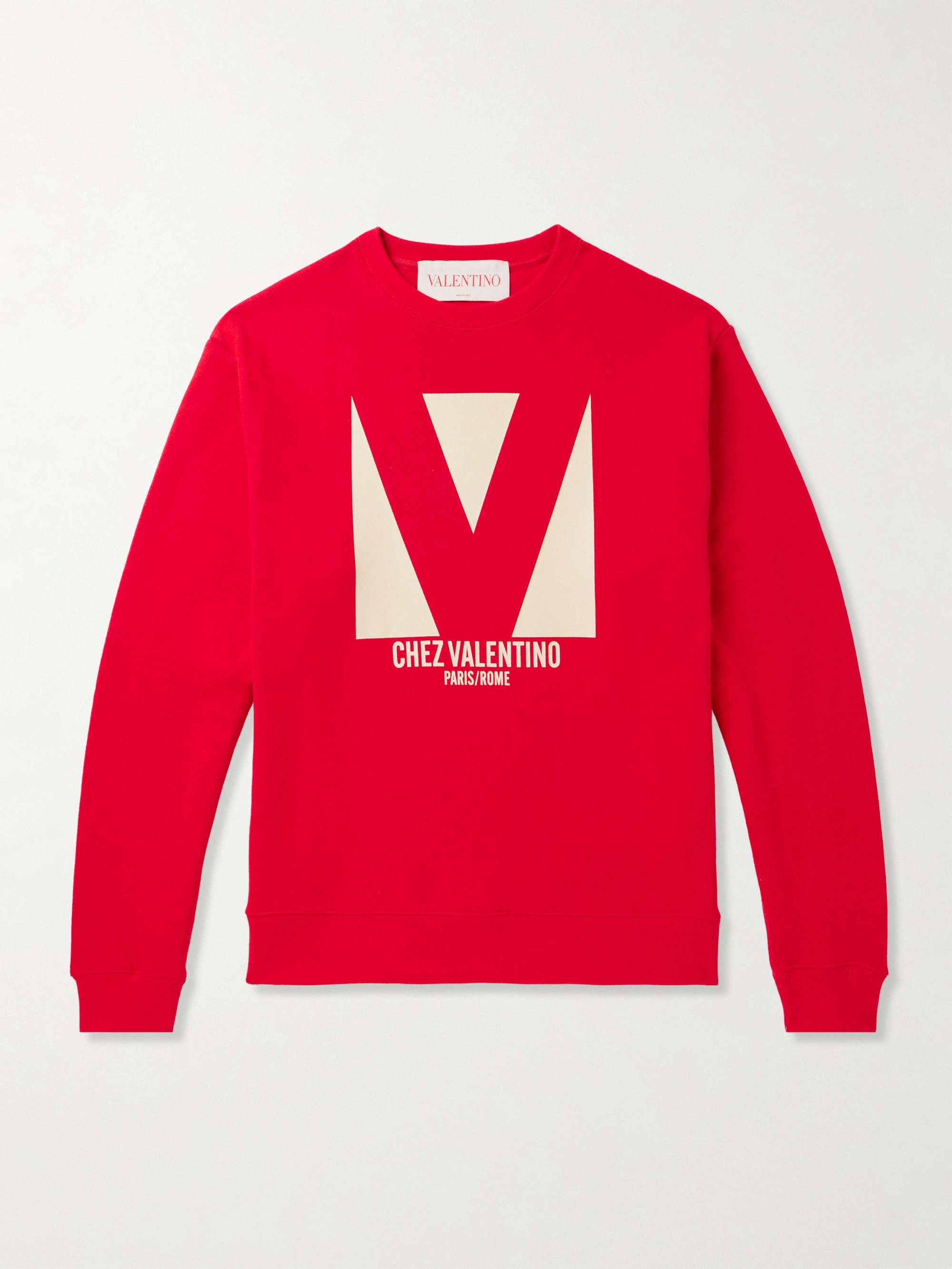 Red valentino sweatshirt on sale