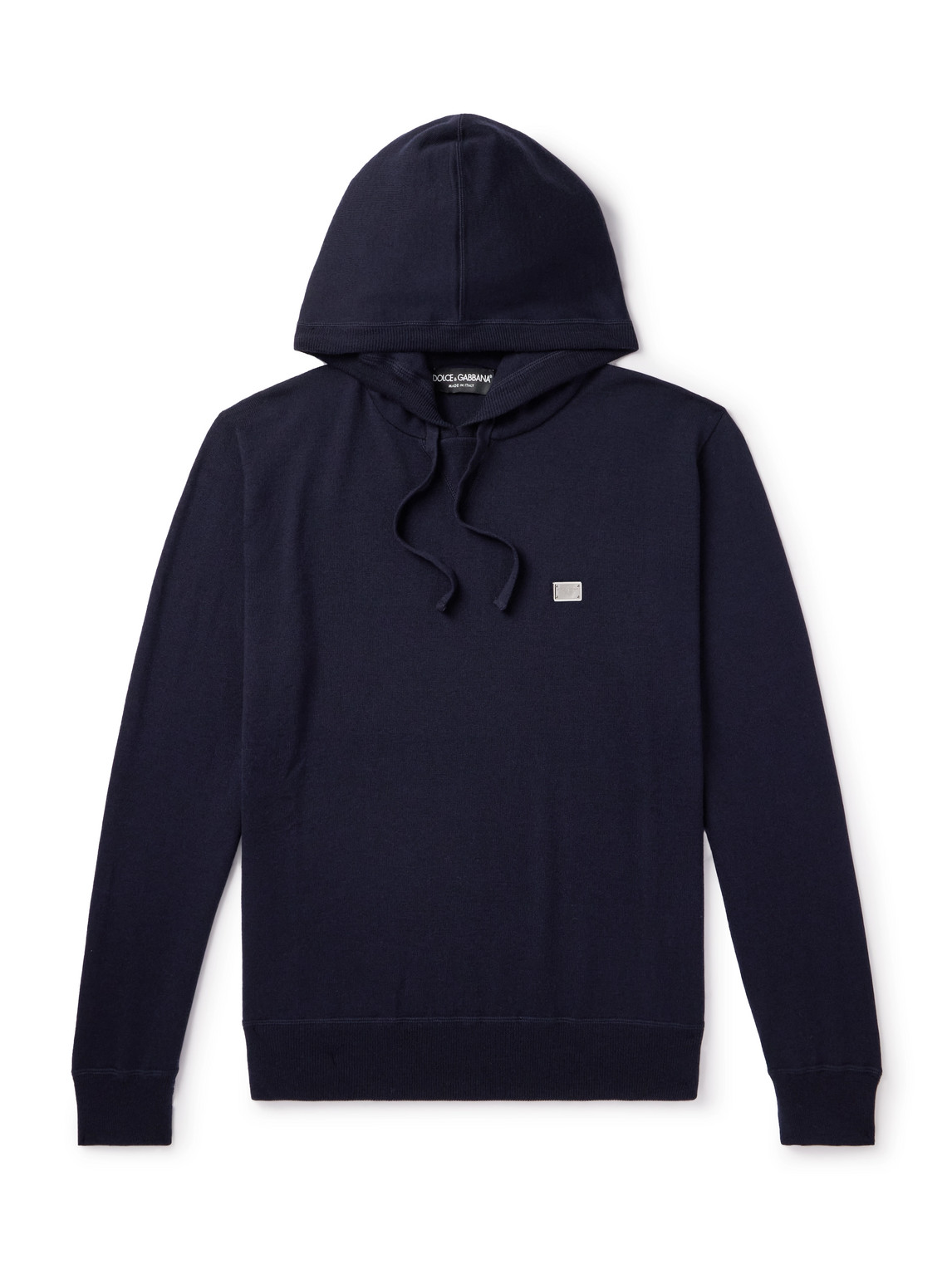 Dolce&Gabbana Logo-Appliquéd Wool Hoodie