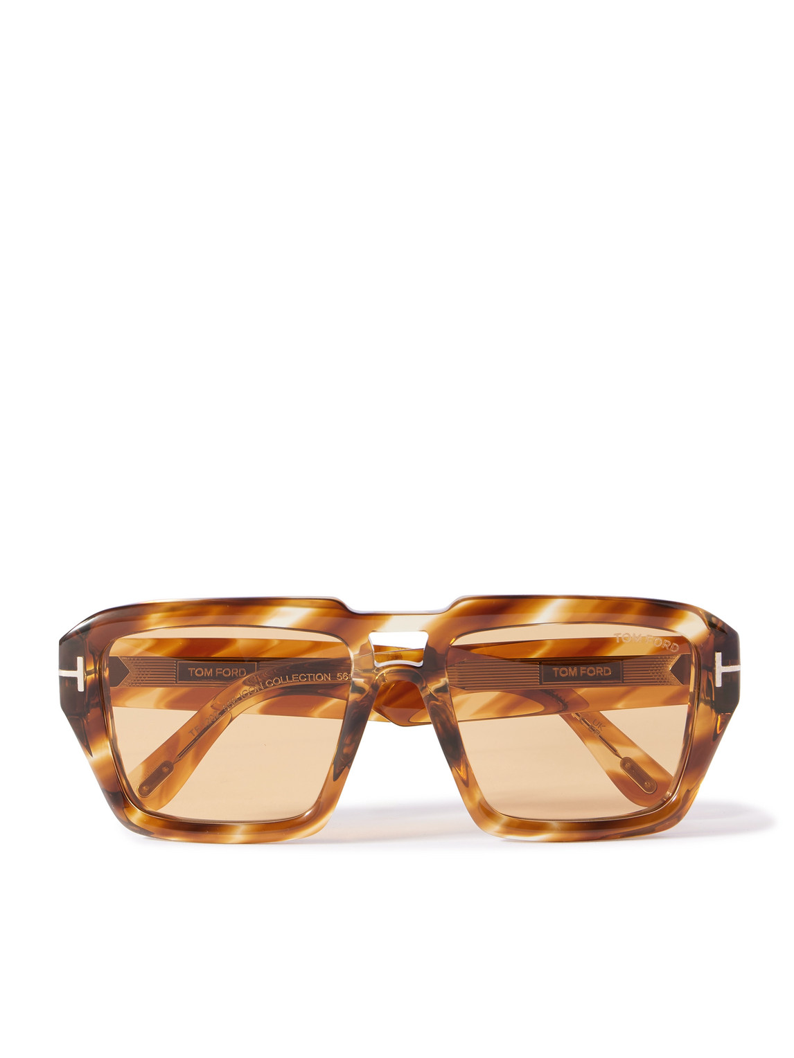 Square-Frame Tortoiseshell Acetate Sunglasses