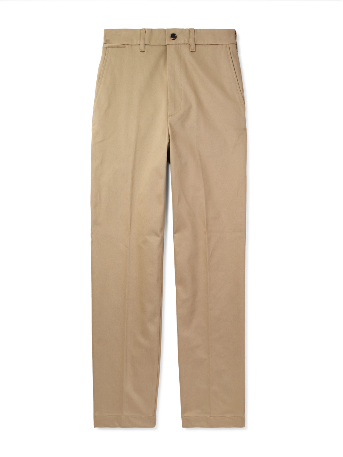 Straight-Leg Cotton-Blend Twill Chinos