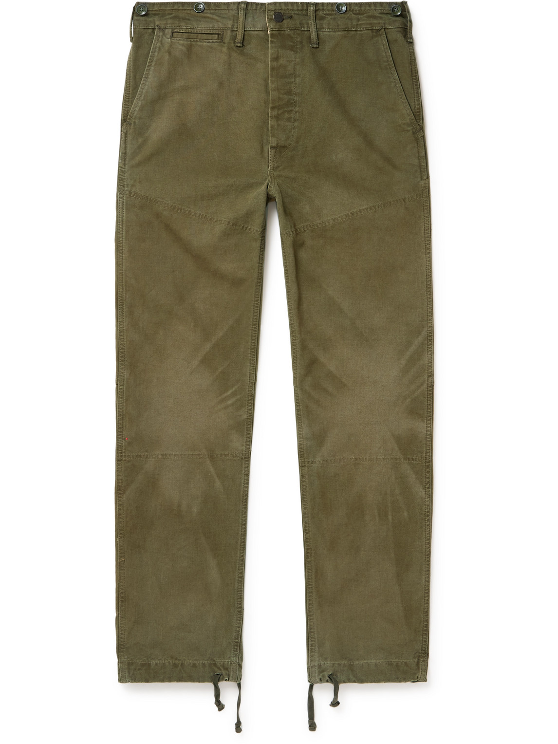 Curtiss Straight-Leg Cotton-Canvas Trousers