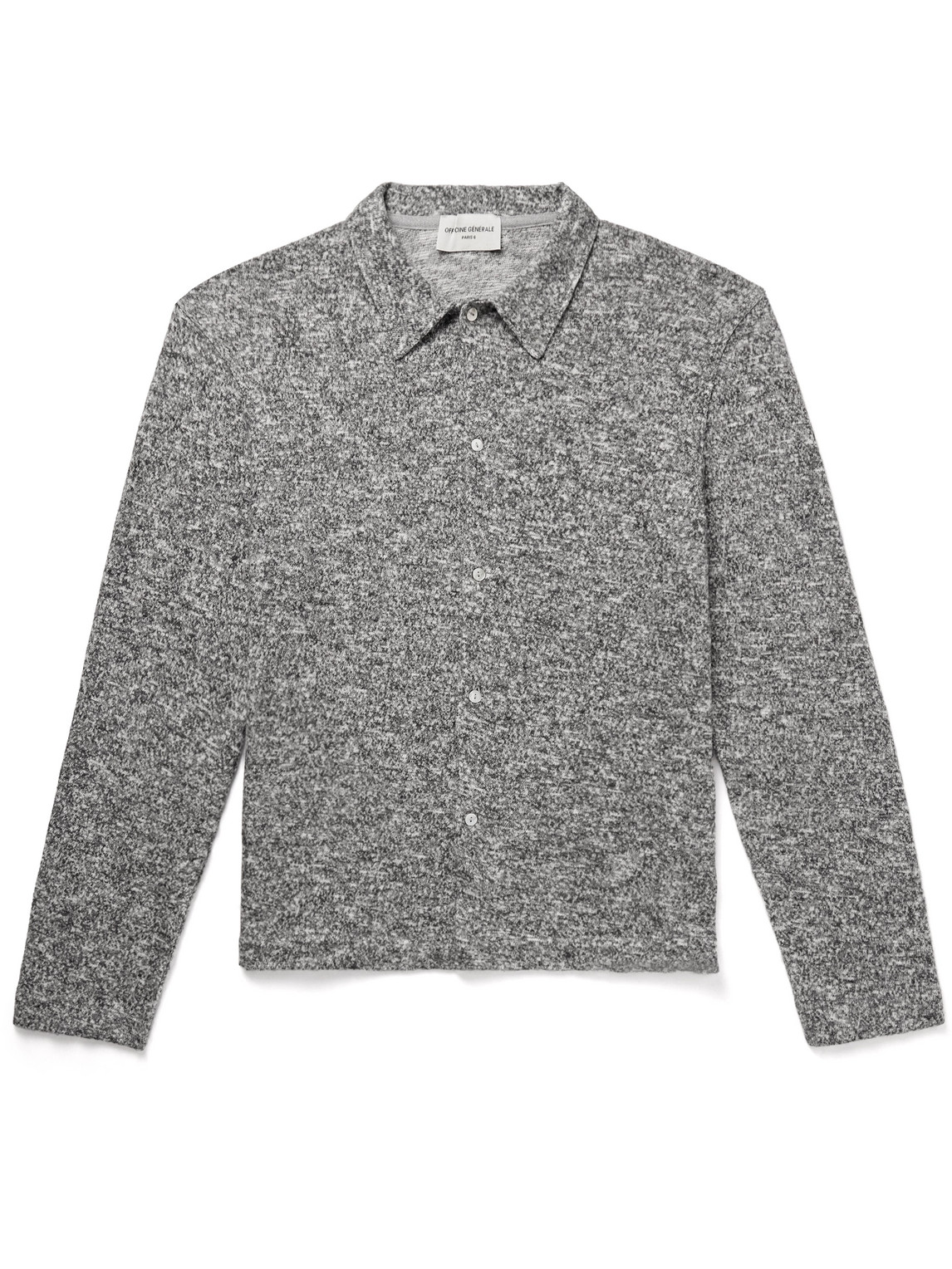 Officine Générale Bryan Brushed Cotton-Blend Overshirt