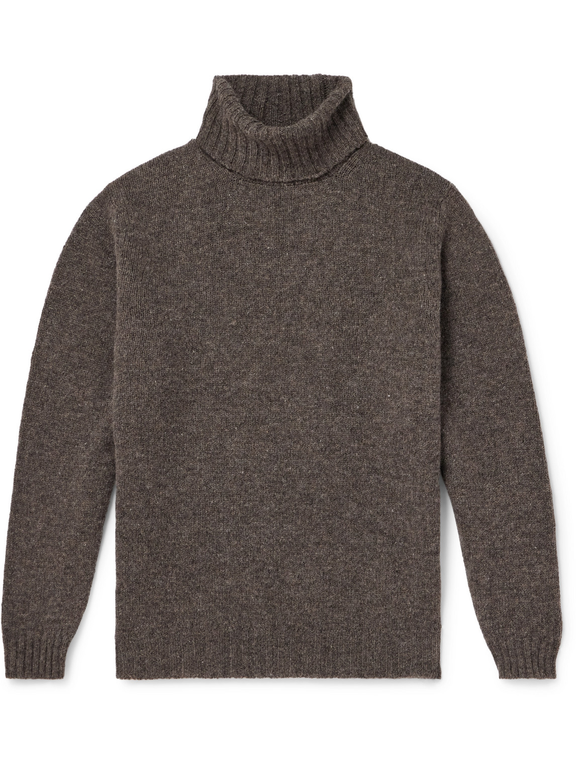 Aryan Shetland Merino Wool Rollneck Sweater