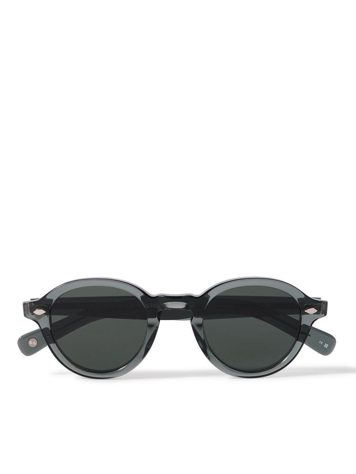 Flipper Round-Frame Acetate Sunglasses