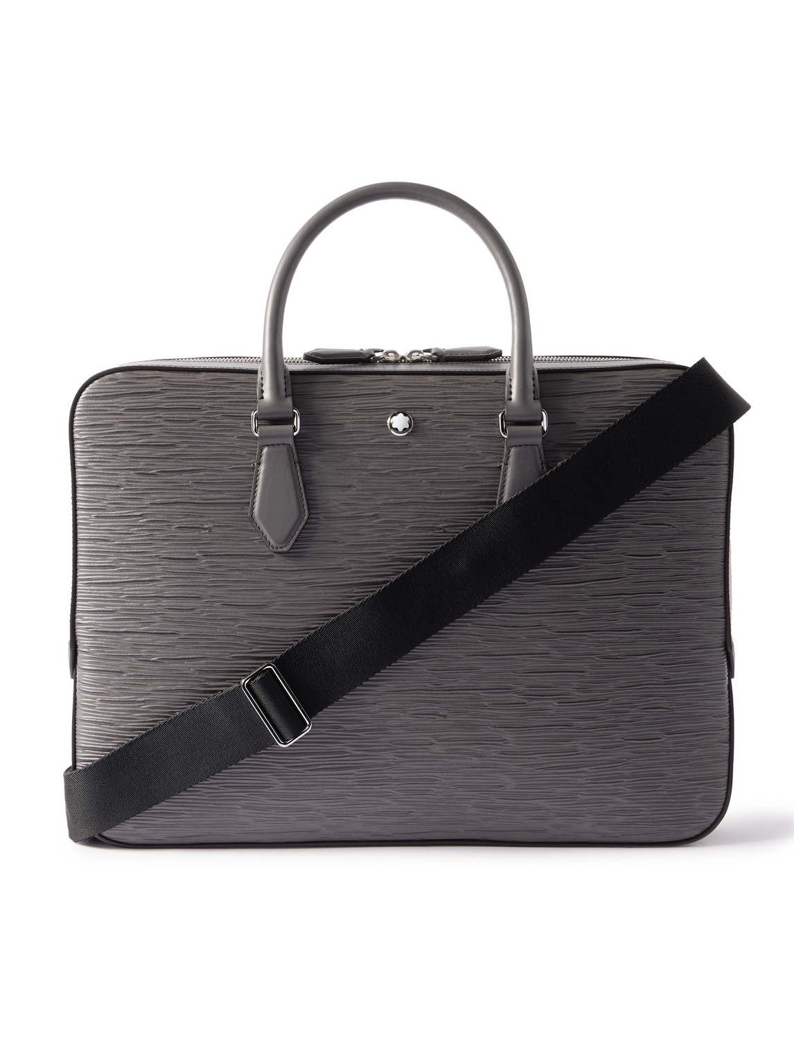 Textured-Leather Briefcase