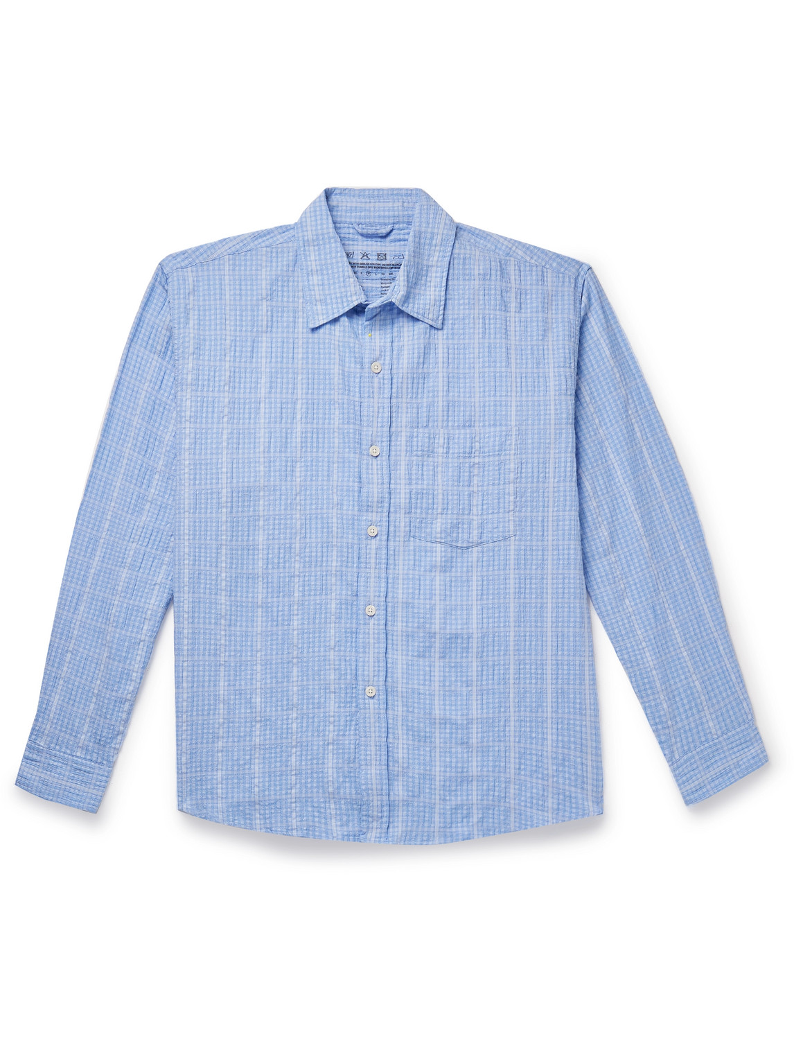 Executive Checked Cotton-Seersucker Shirt