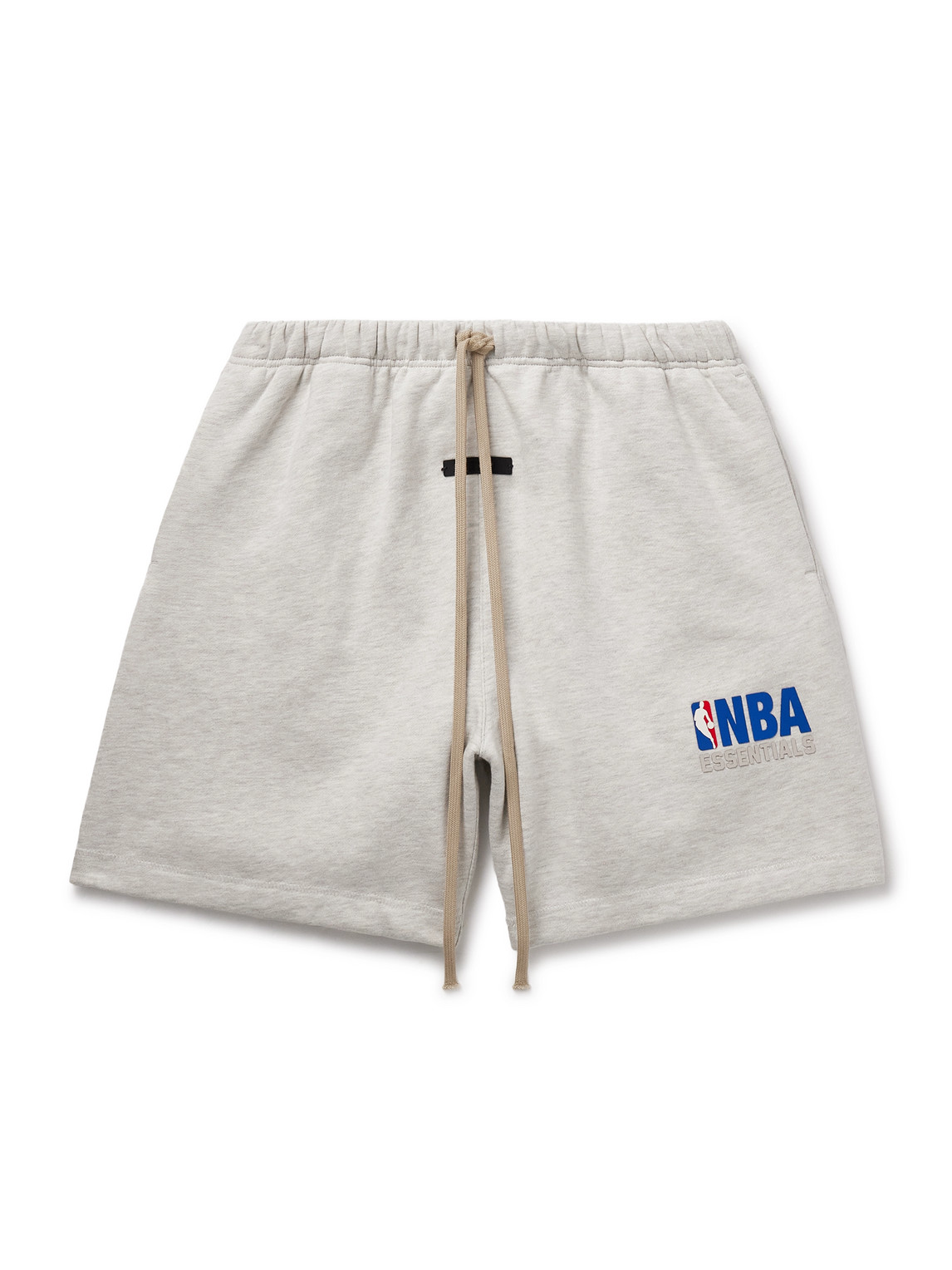 NBA Straight-Leg Appliquéd Cotton-Blend Jersey Drawstring Shorts