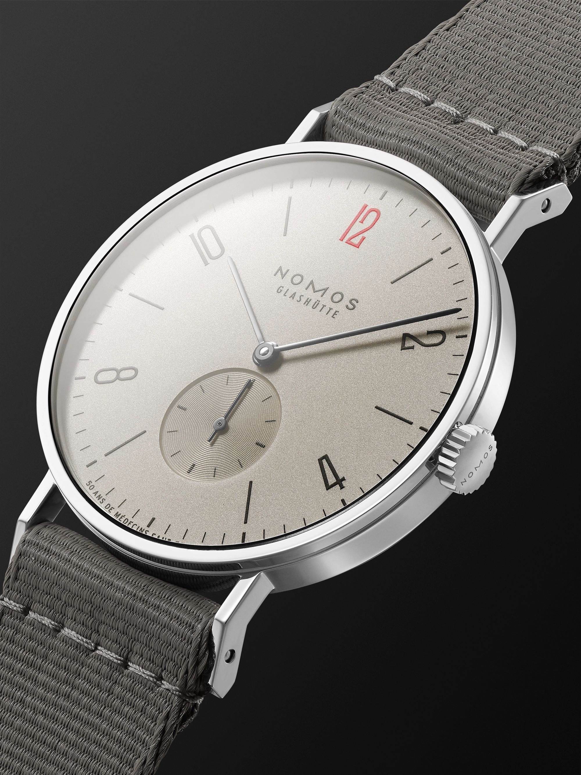 NOMOS GLASHÜTTE Tangente 38 Limited Edition Hand-Wound 37.5mm Stainless  Steel and Canvas Watch, Ref. No. 165.S50 for Men | MR PORTER