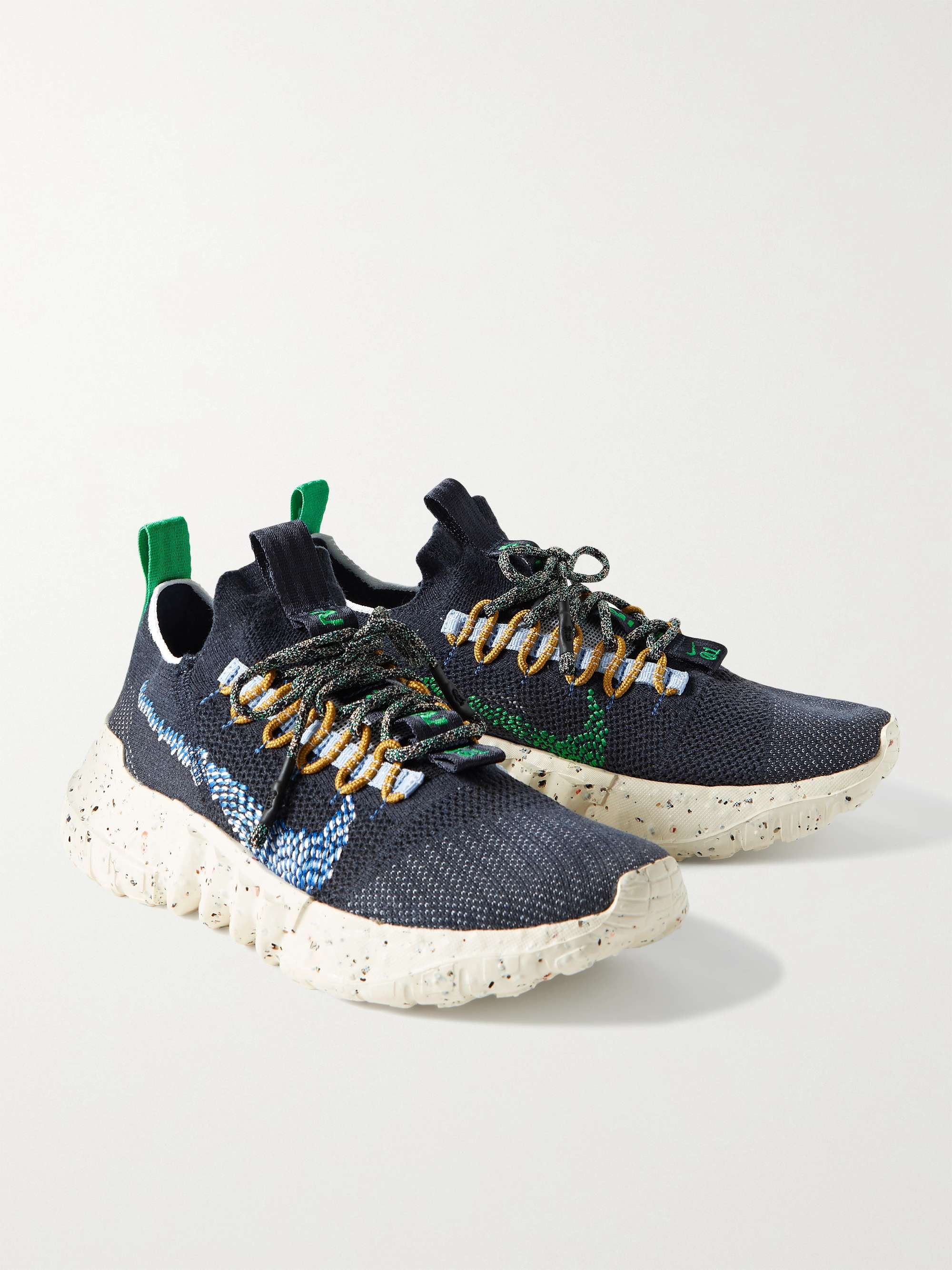 NIKE Space Hippie 01 Recycled Stretch-Knit Sneakers for Men | MR PORTER