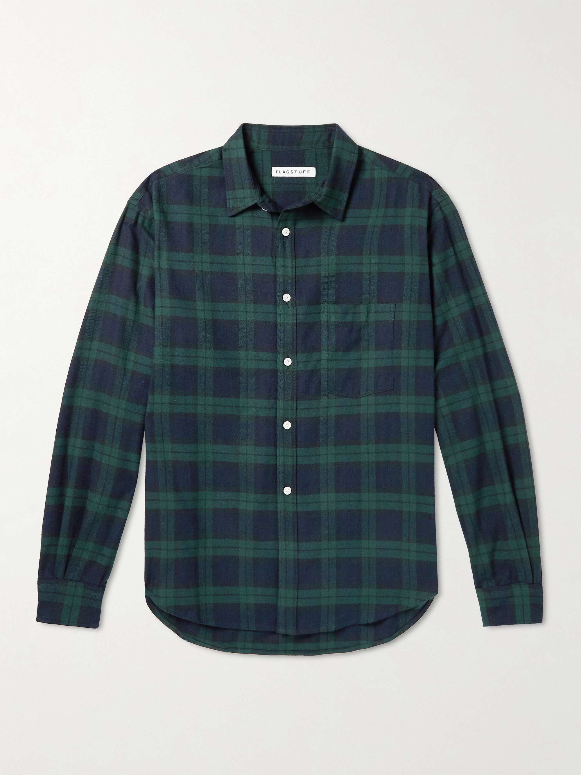 FLAGSTUFF Checked Cotton-Flannel Shirt for Men | MR PORTER