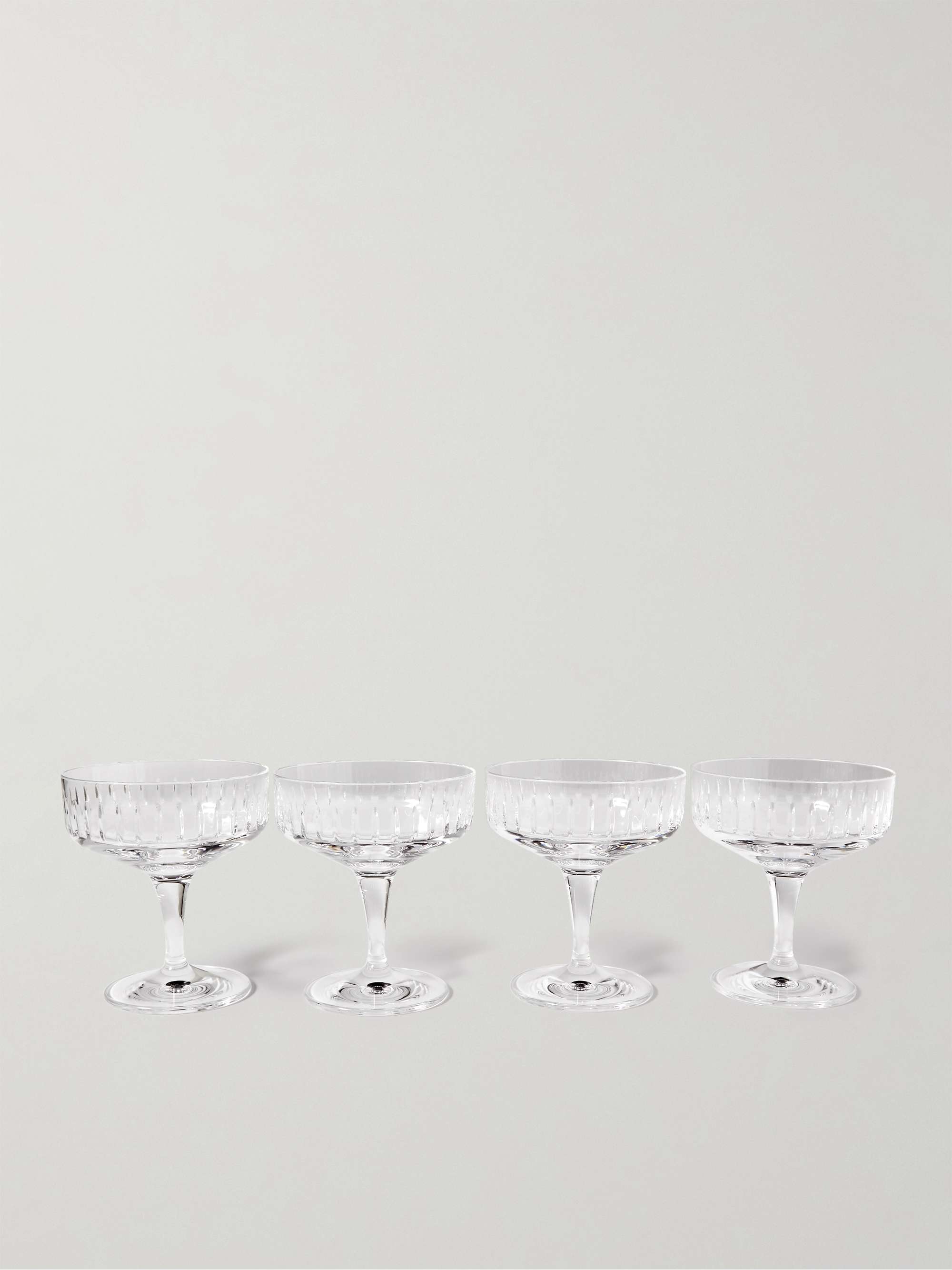 SOHO HOME Roebling Set of Four Crystal Champagne Coupes
