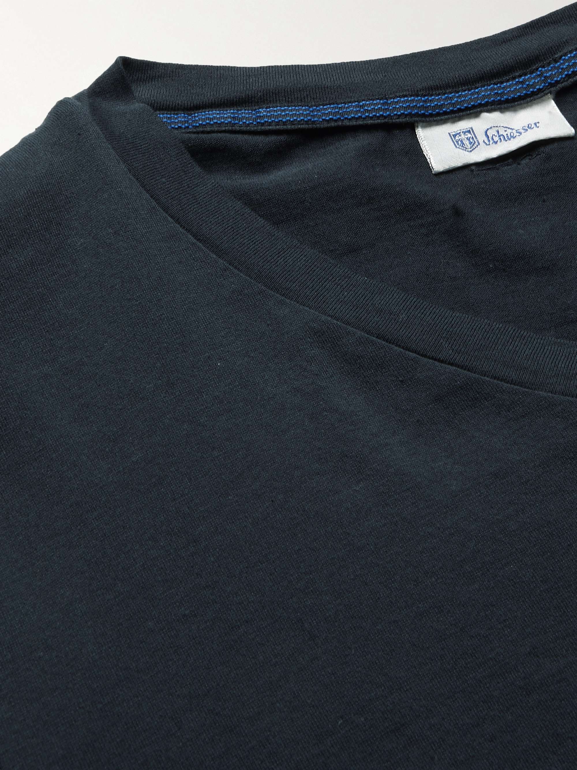 SCHIESSER Josef Cotton-Jersey Pyjama T-Shirt for Men | MR PORTER