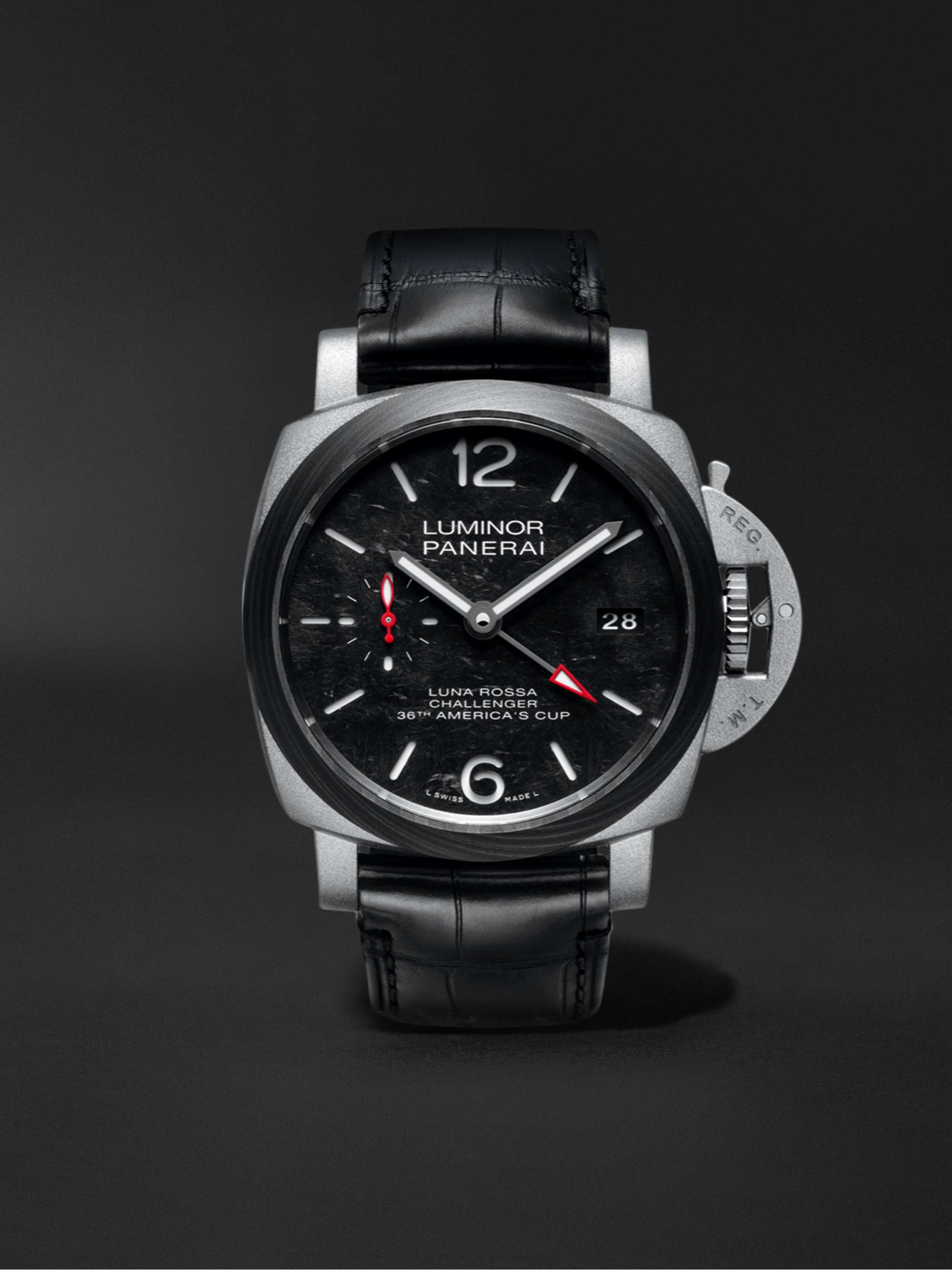 Luminor 8 Days 44mm Stainless Steel and Leather Watch, Ref. No. PAM00915 |  MR PORTER