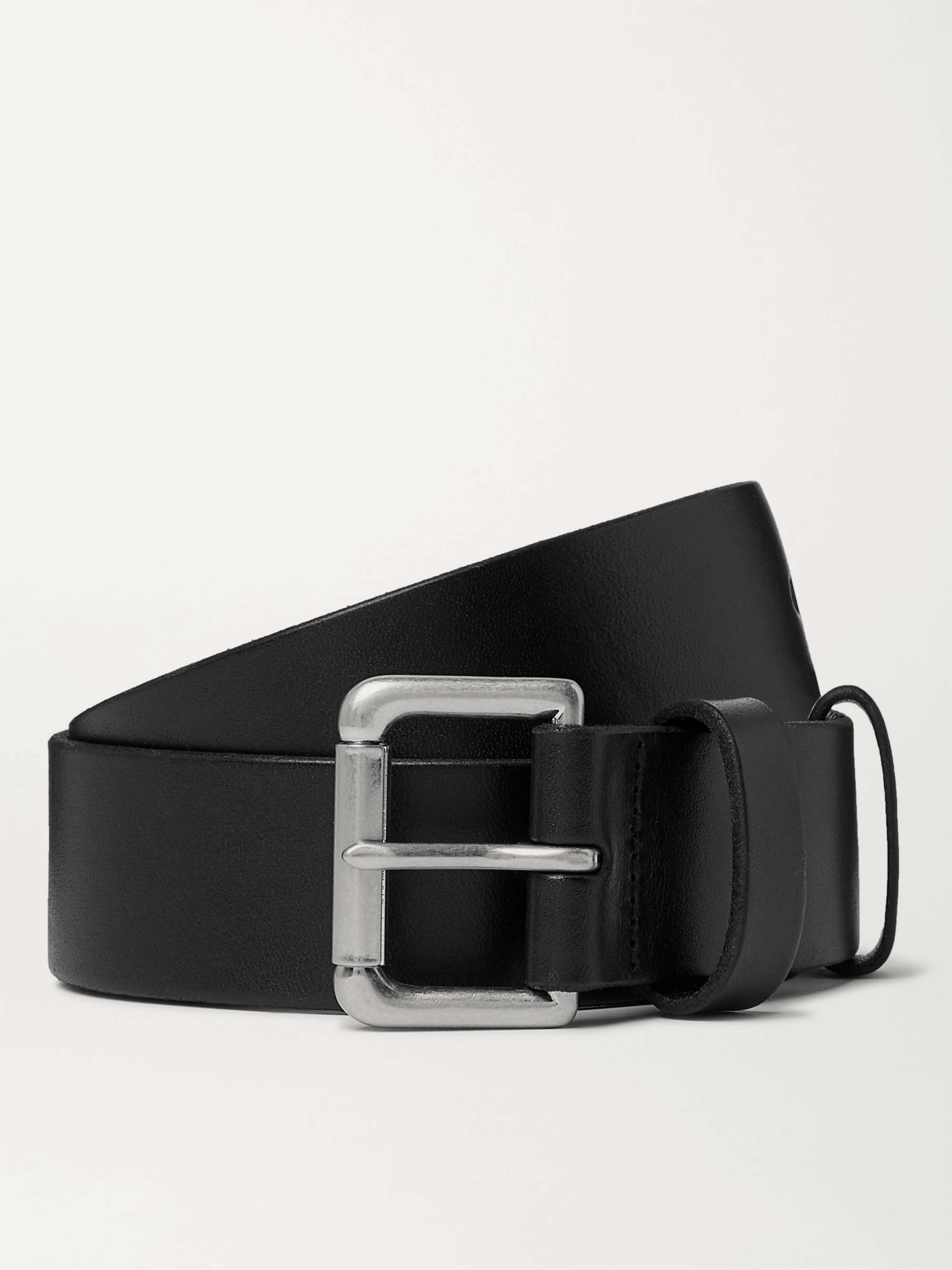 Black 4cm Leather Belt | POLO RALPH LAUREN | MR PORTER