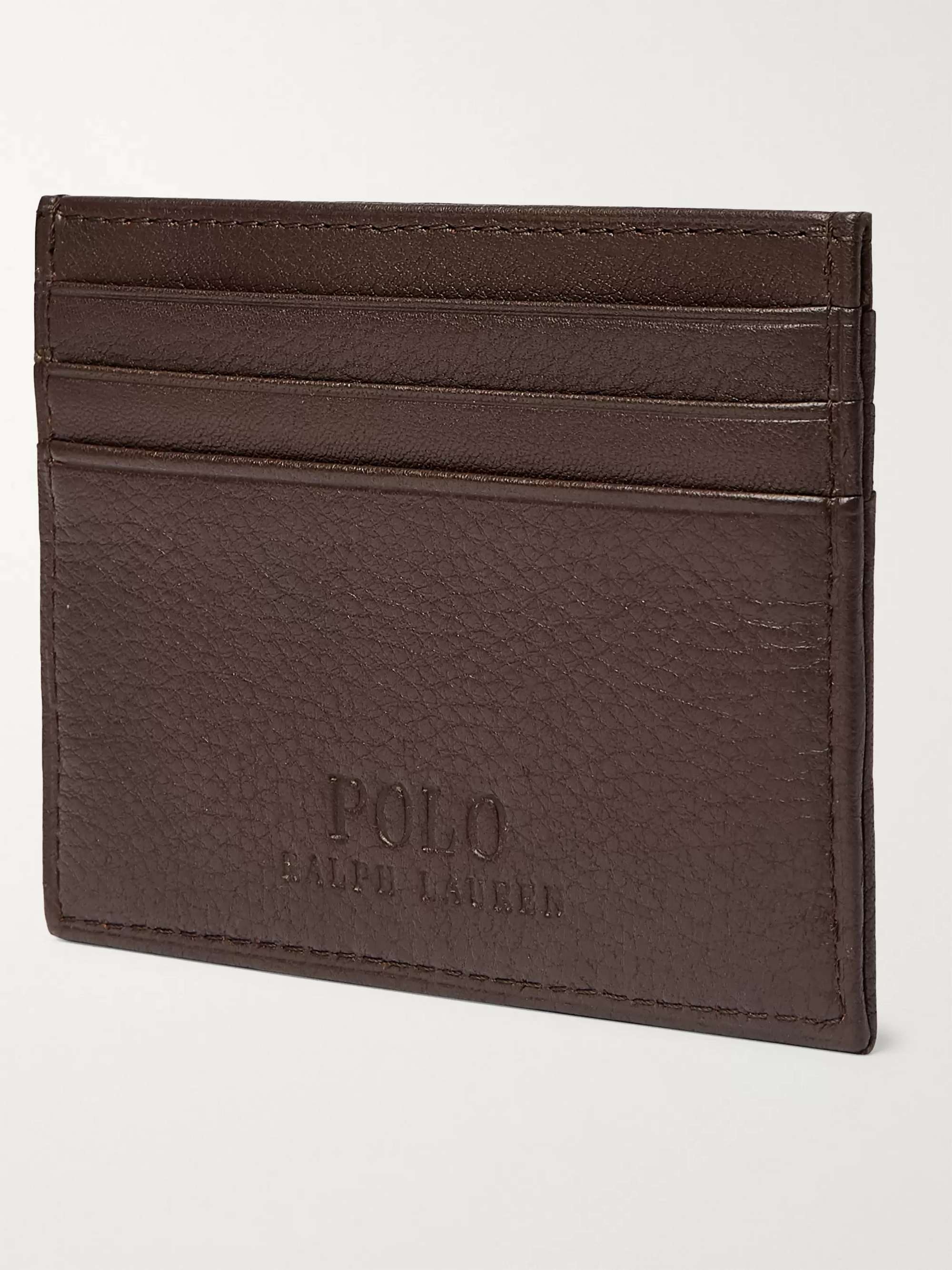 POLO RALPH LAUREN Full-Grain Leather Cardholder | MR PORTER