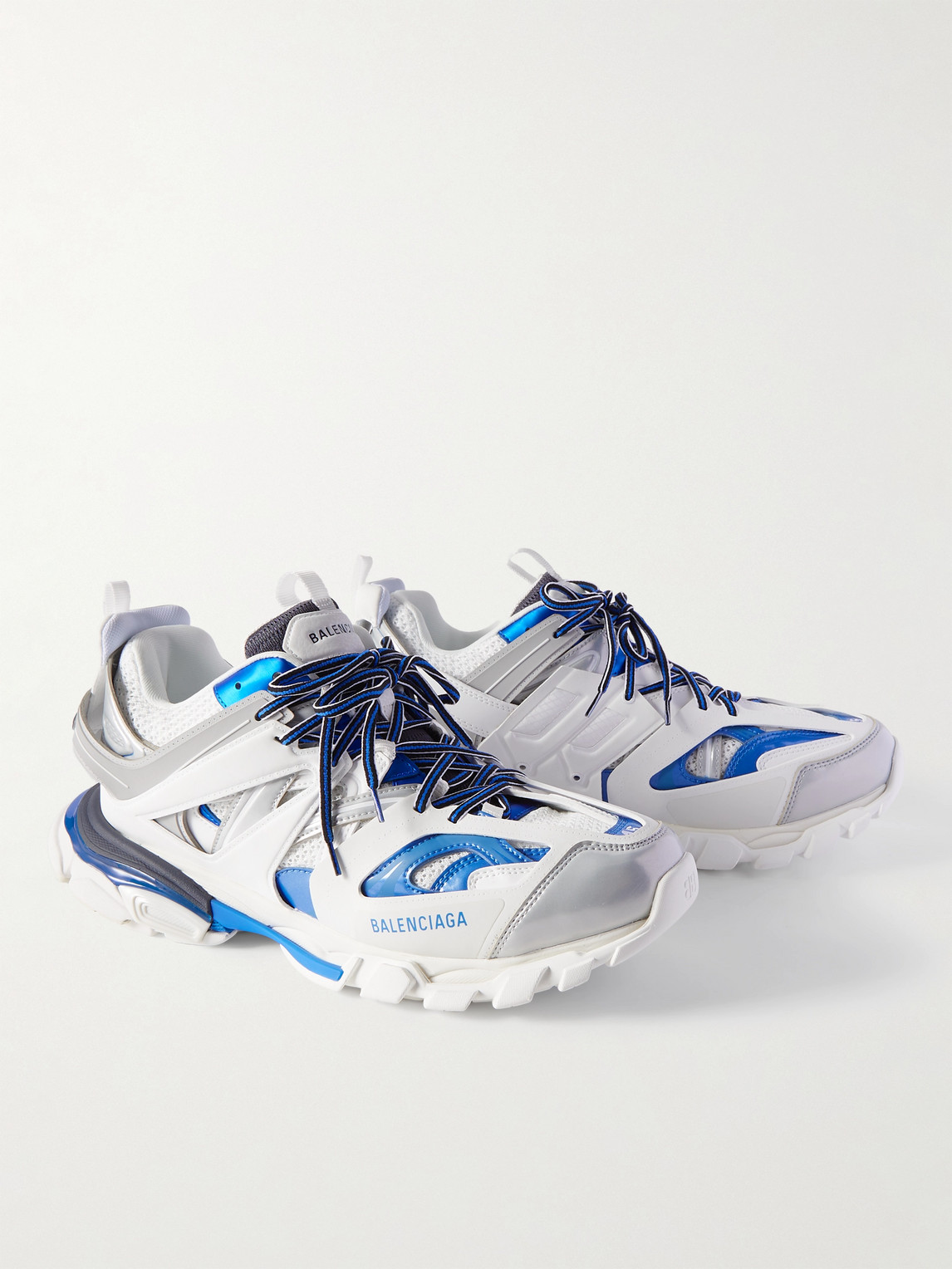 Balenciaga - Track Nylon, Mesh And Rubber Sneakers - Men - White - EU 41  pour hommes
