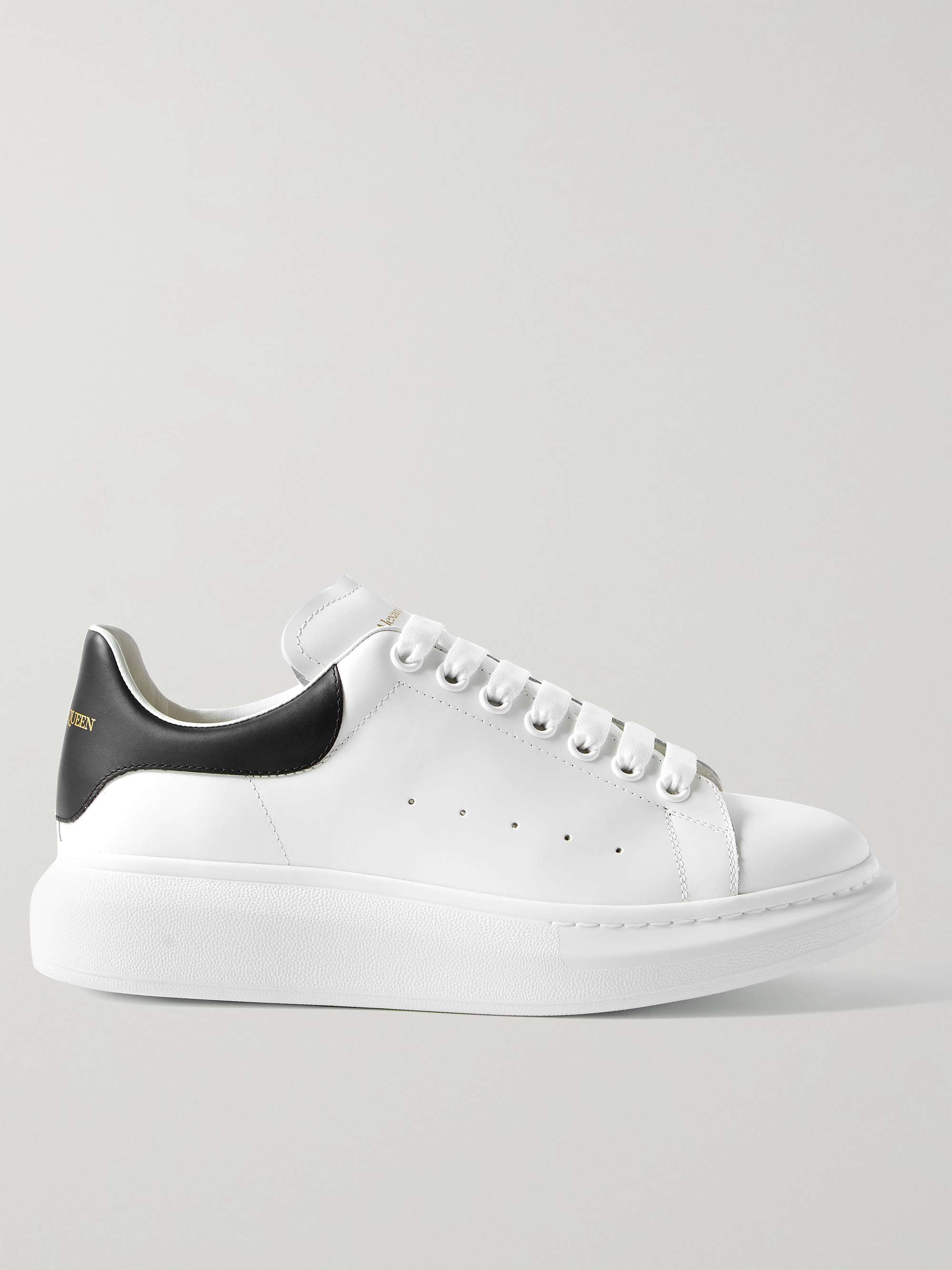 ALEXANDER MCQUEEN Exaggerated-Sole Leather Sneakers for Men | MR PORTER