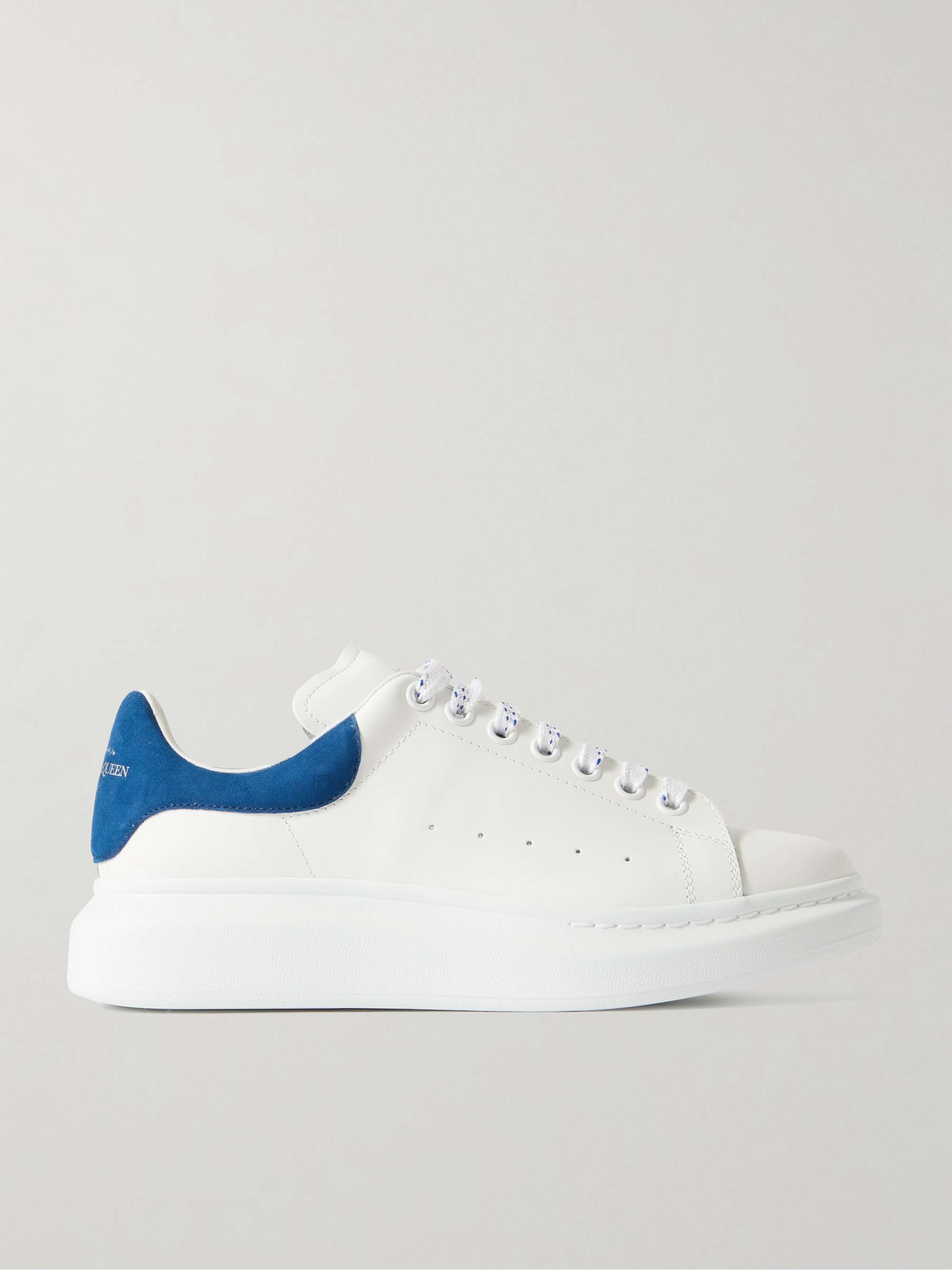ALEXANDER MCQUEEN Exaggerated-Sole Suede-Trimmed Leather Sneakers for Men |  MR PORTER
