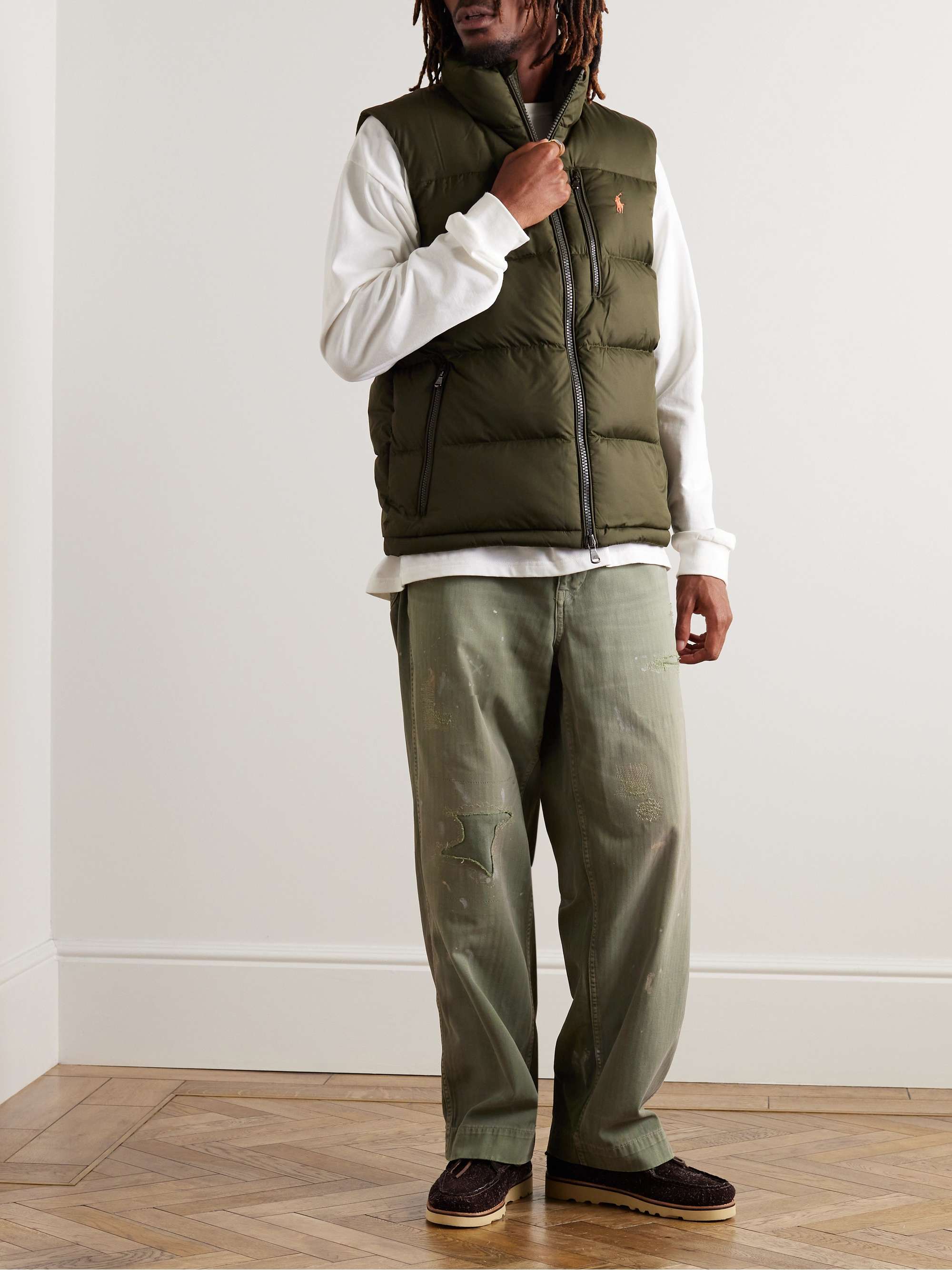 POLO RALPH LAUREN Quilted Recycled Ripstop Down Gilet for Men | MR PORTER