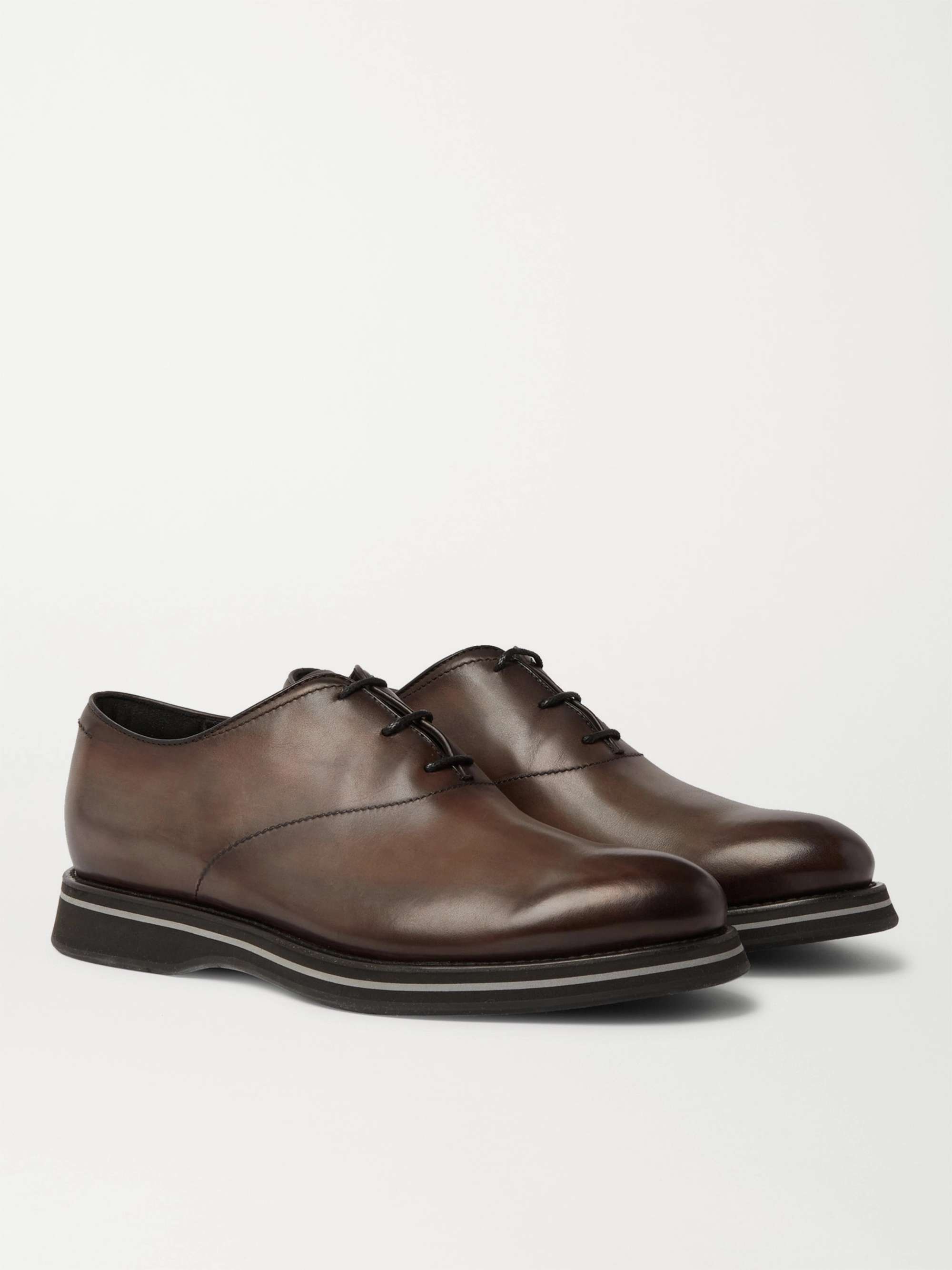 BERLUTI Alessio Padova Venezia Leather Oxford Shoes | MR PORTER