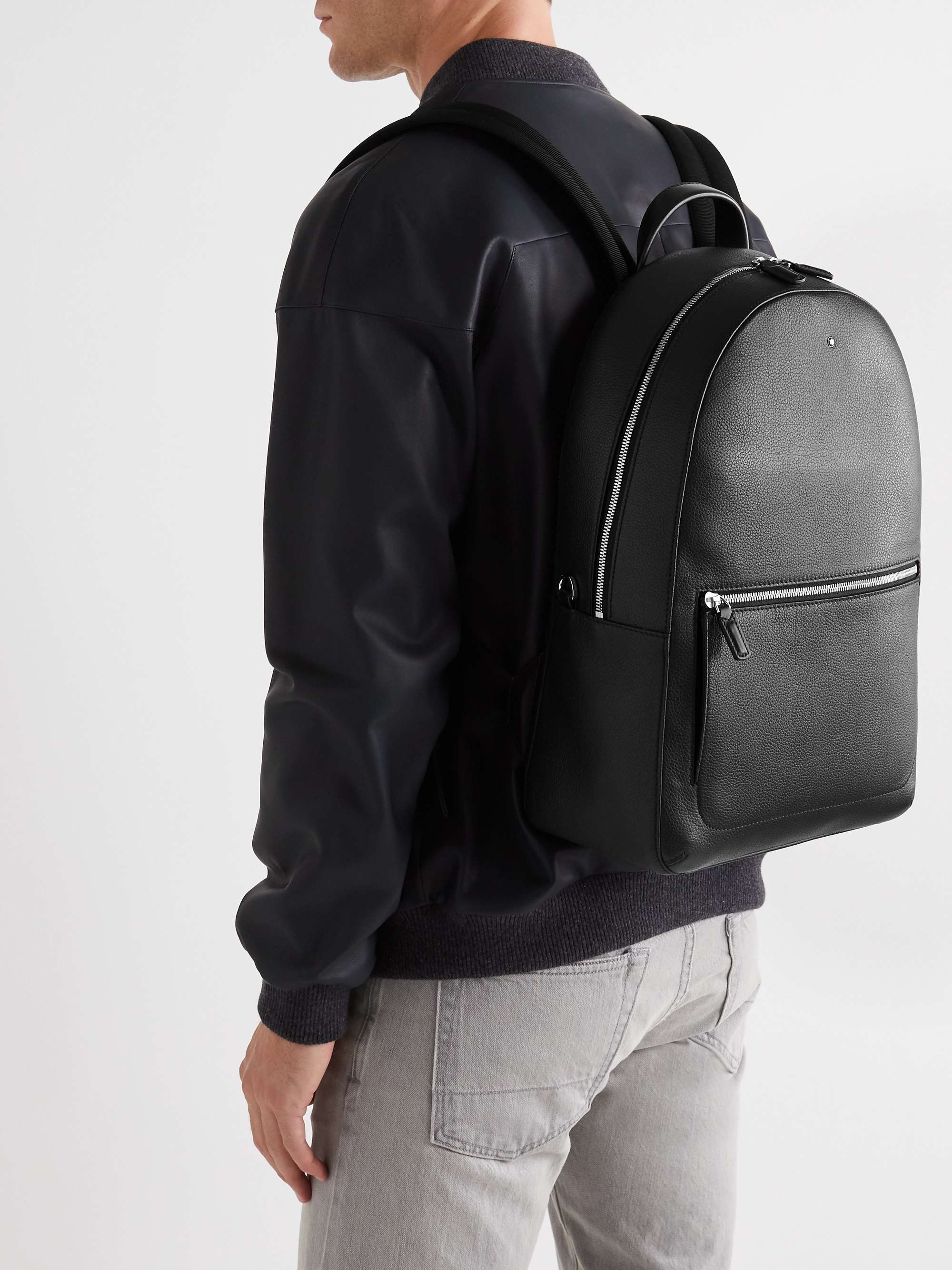 MONTBLANC Full-Grain Leather Backpack | MR PORTER