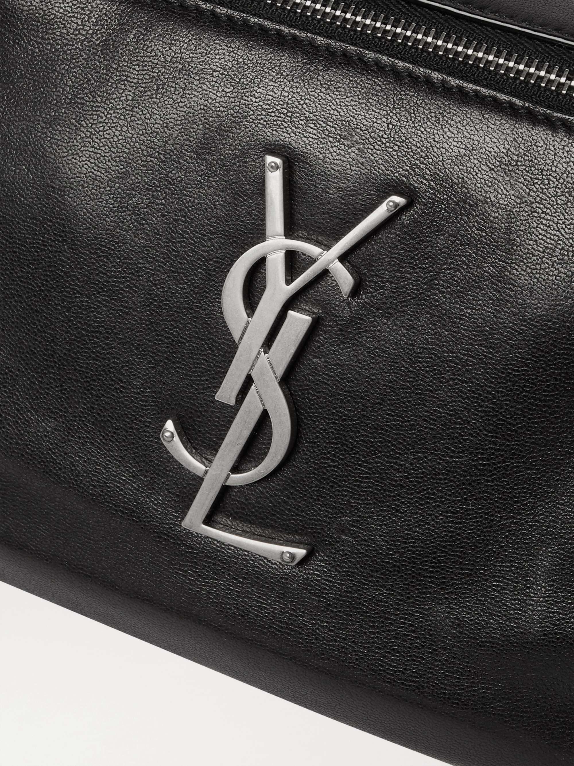 Black Logo-Appliquéd Leather Belt Bag | SAINT LAURENT | MR PORTER