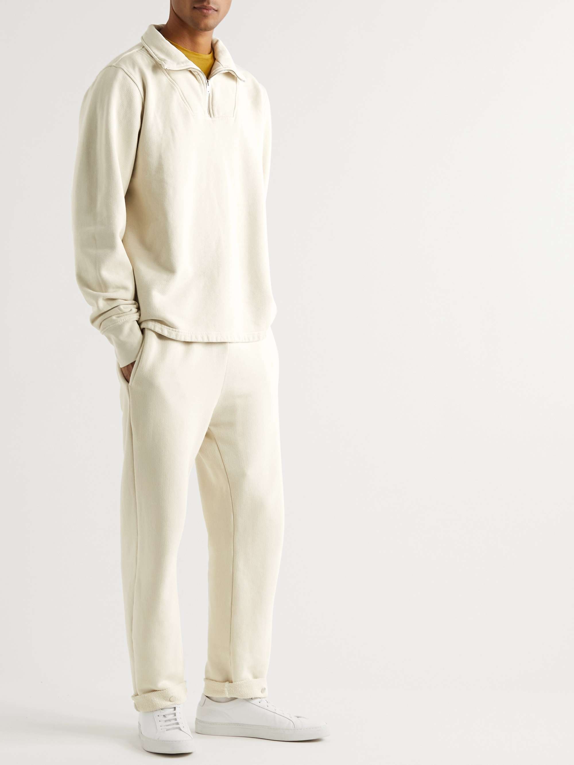LES TIEN Straight-Leg Garment-Dyed Cotton-Jersey Sweatpants | MR PORTER