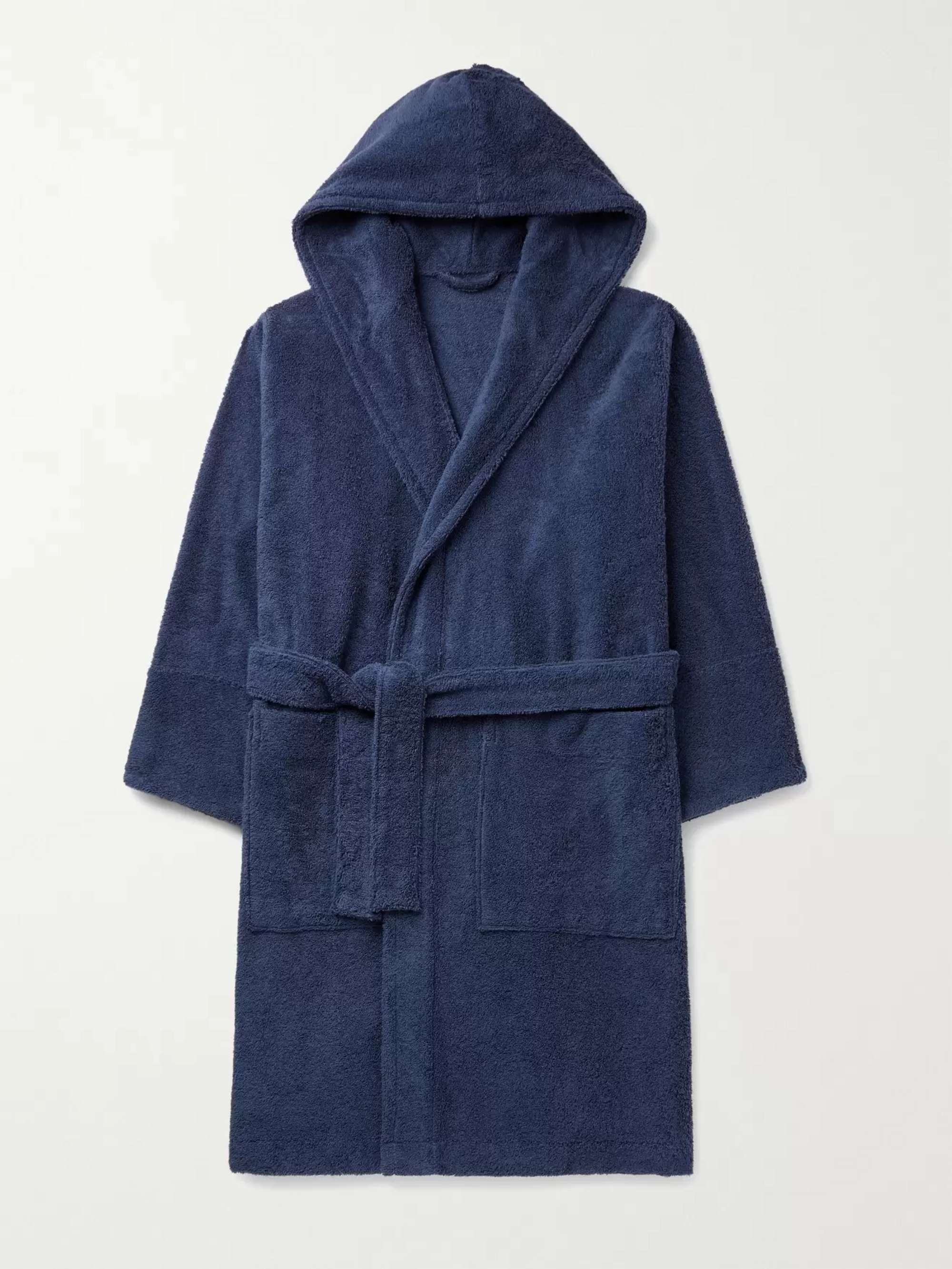 TEKLA Organic Cotton-Terry Hooded Robe for Men | MR PORTER